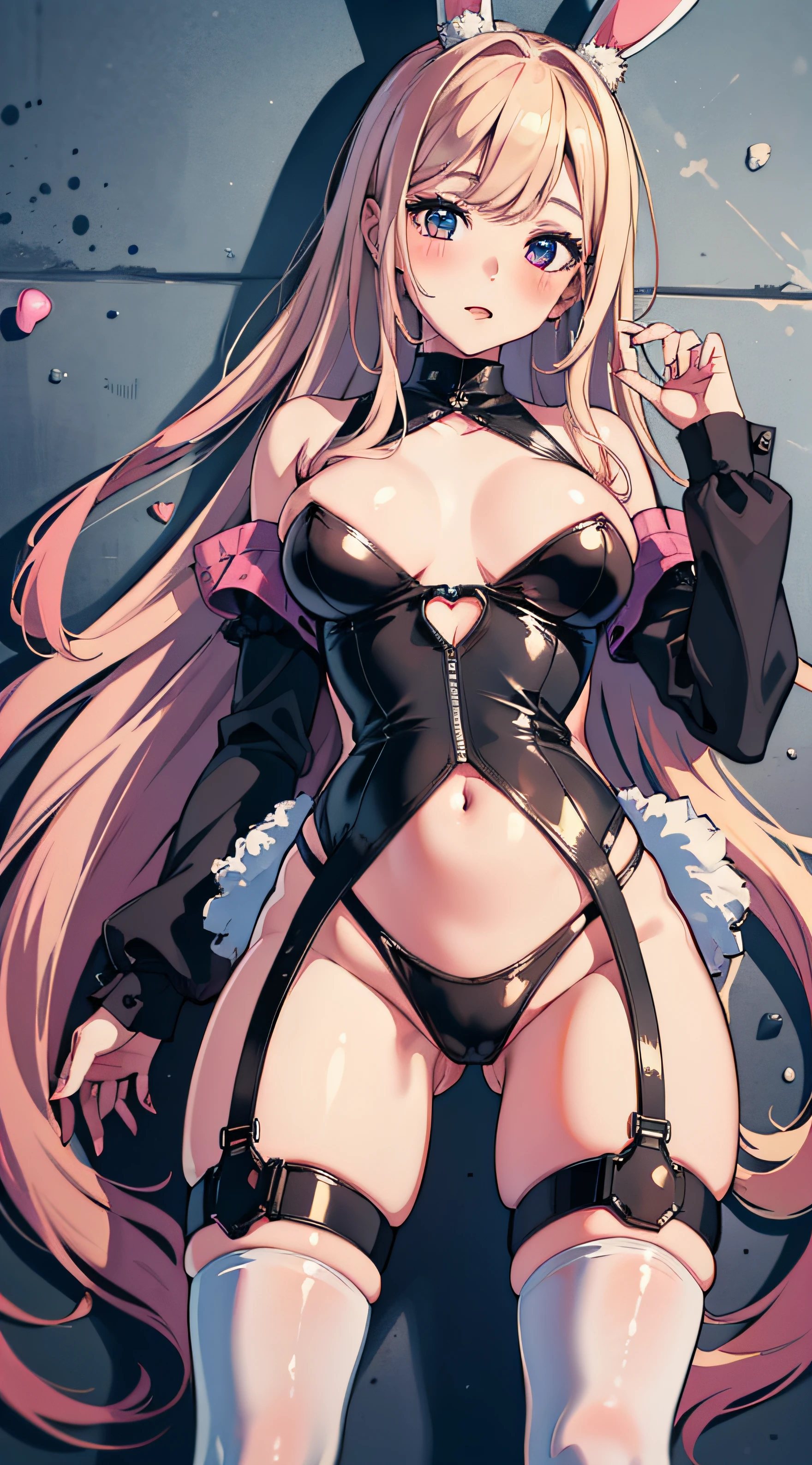 1girl, ((masterpiece, best quality:1.4)), reverse bunny girl:1.6, best anatomy, unique, bubblegum