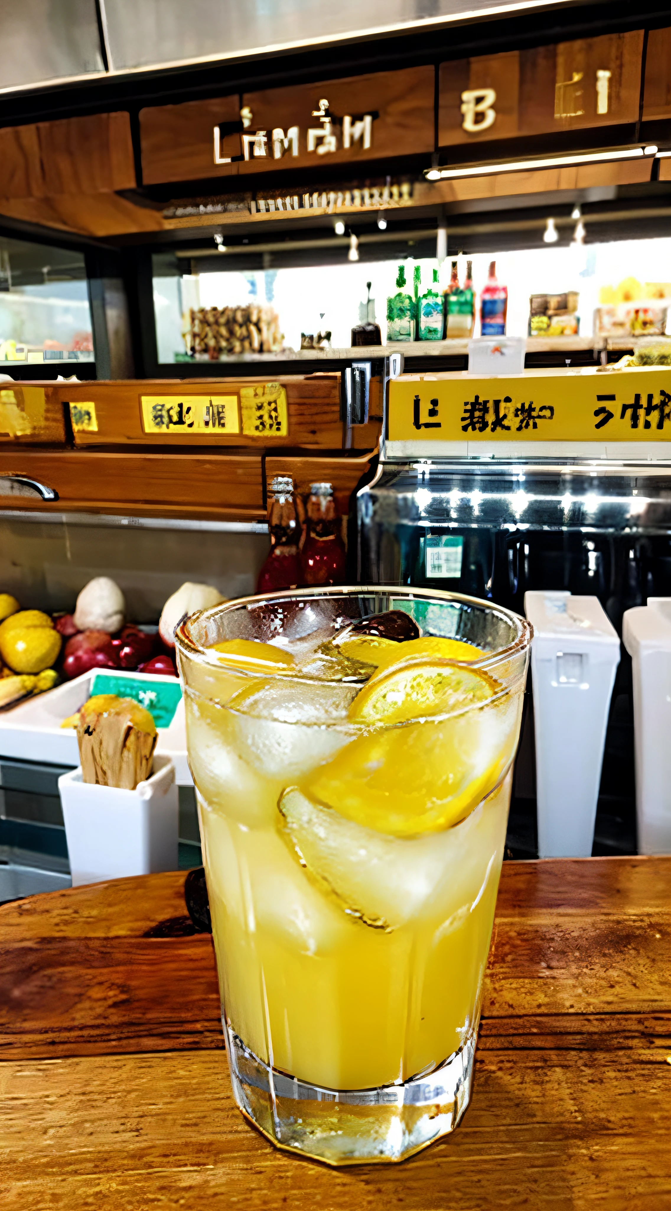 lemon juice，lemons，Cold drink shop