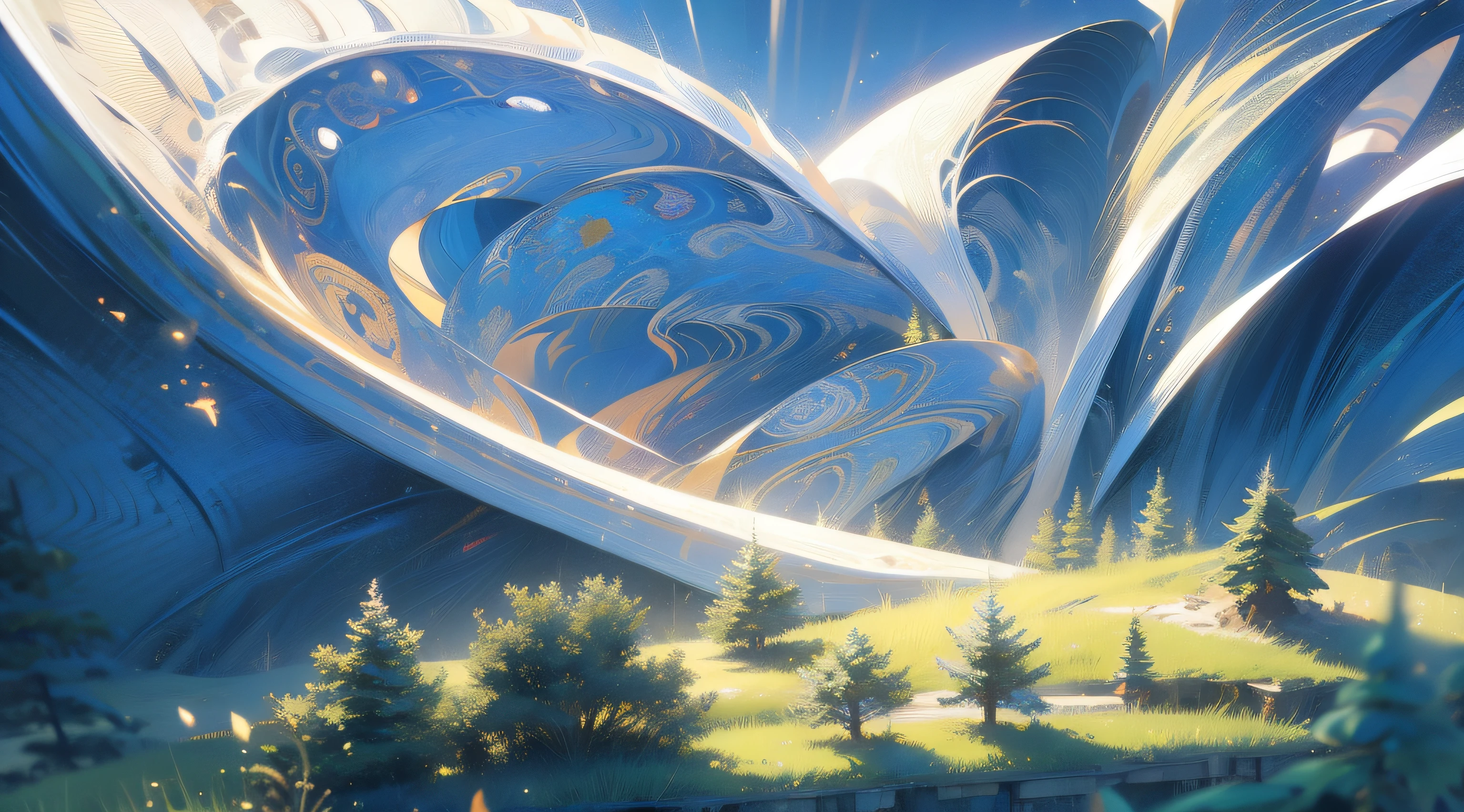 Mysterious valley land