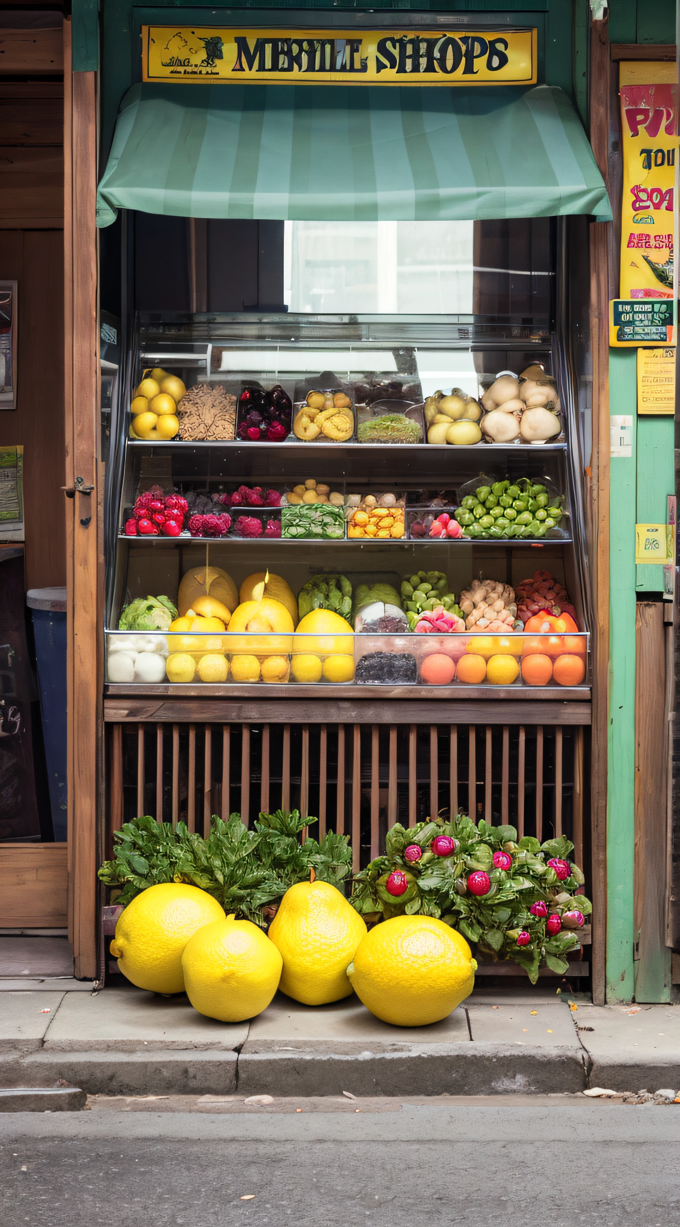 lemons,fruit shop,Michelle Ice City,glass