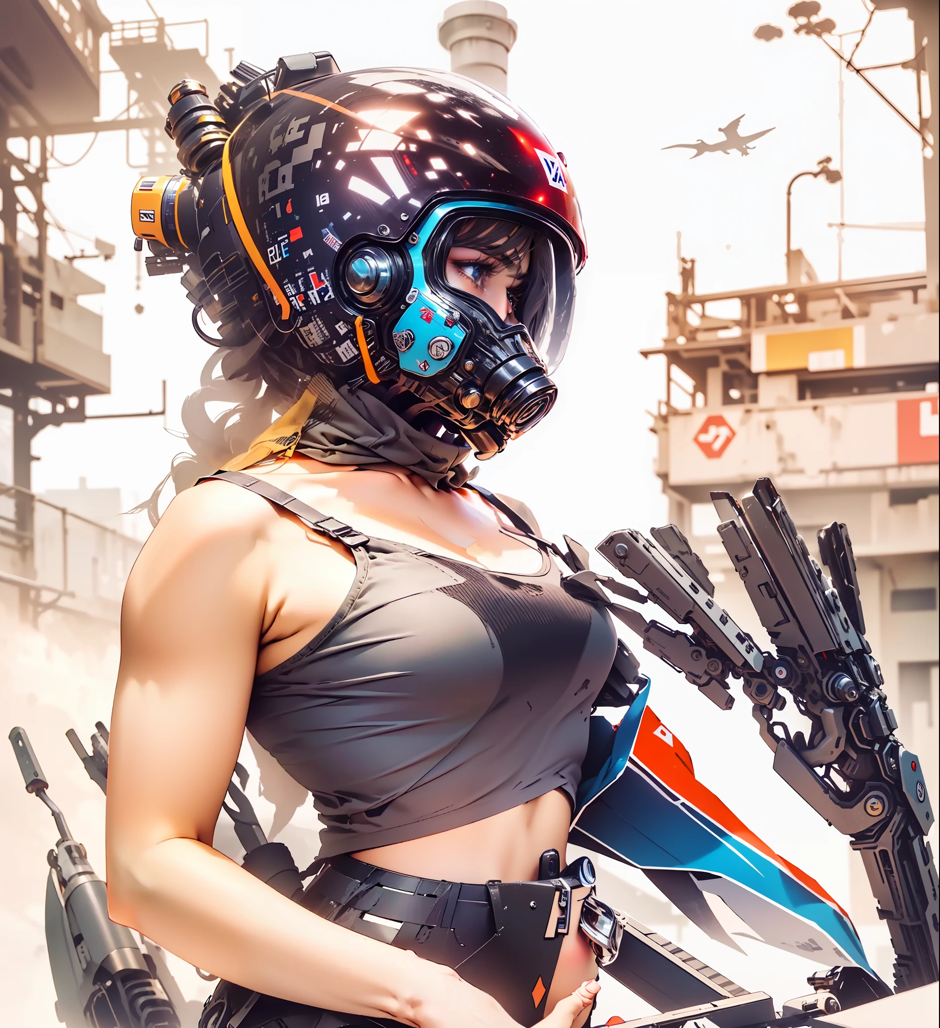 ((mejor calidad)), ((obra maestra)), (muy detallada:1.3), In a sprawling cyberpunk metropolis, dominated by towering skyscrapers and neon-lit alleys, reigns a dystopian mega corporation known as OmniCorp. OmniCorp, impulsado por la codicia y el poder insaciables, has ventured beyond the limits of the Earth to exploit the vast resources of near-Earth objects (Neo) in a relentless pursuit of profit. Ambientado en un futuro arenoso, where the line between humanity and technology blurs, its images will depict the dark and ruthless world of NEO asteroid mining. Explore the juxtaposition of high-tech machinery, Advanced robotics and human work as they collaborate to extract minerals and precious resources from the cold depths of space. Captura las escenas de plataformas mineras colosales, suspendidas en gravedad cero, perforando implacablemente en enormes objetos cercanos a la Tierra, their mechanical arms drilling into the rocky exterior. Muestre a los trabajadores, adorned with cybernetic costumes, desafiando las duras condiciones del espacio para cosechar los valiosos minerales, their faces obscured by gas masks and reflective visors. Amid the cold and desolate asteroids, revela la imponente presencia de la sede de OmniCorp, a monolithic structure that casts a shadow over the workers below. Muestre las opulentas oficinas y salas de juntas, donde los ejecutivos toman decisiones que dan forma al destino tanto de la empresa como de las masas explotadas. Pero bajo el brillante barniz del poder corporativo, it reveals the latent rebellion of the oppressed. Representa las actividades clandestinas de los movimientos de resistencia clandestinos, fighting against OmniCorp's iron grip on society. Mostrar sus operaciones encubiertas, hacking into the corporation's networks and conspiring to expose its dark secrets. Incorpora y
