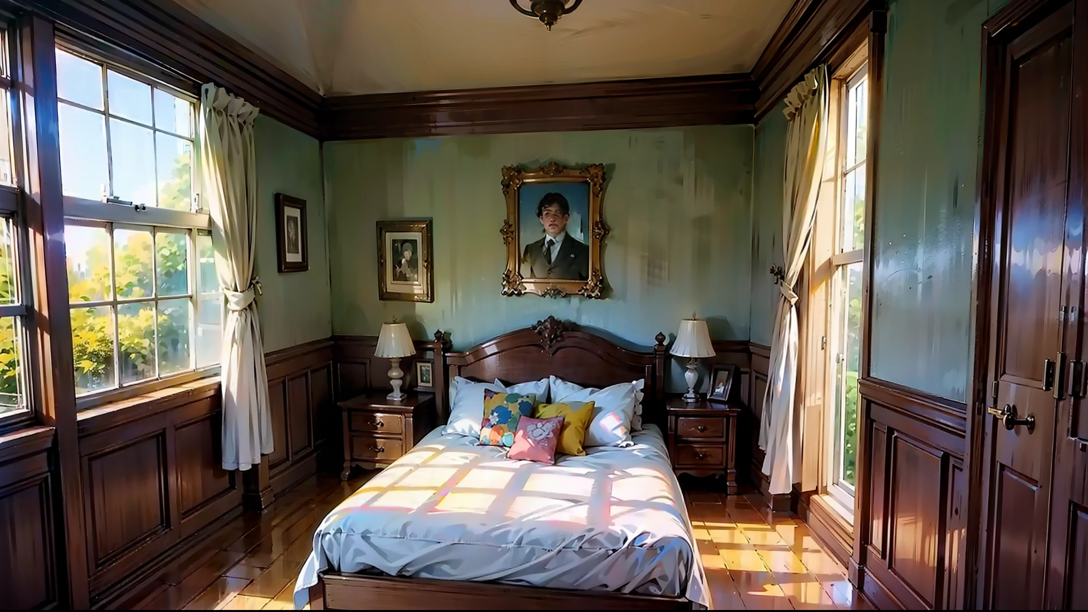 summer day,Bedrooms,book,Learn,Libido boy,sun beam,Neatness,Beautiful