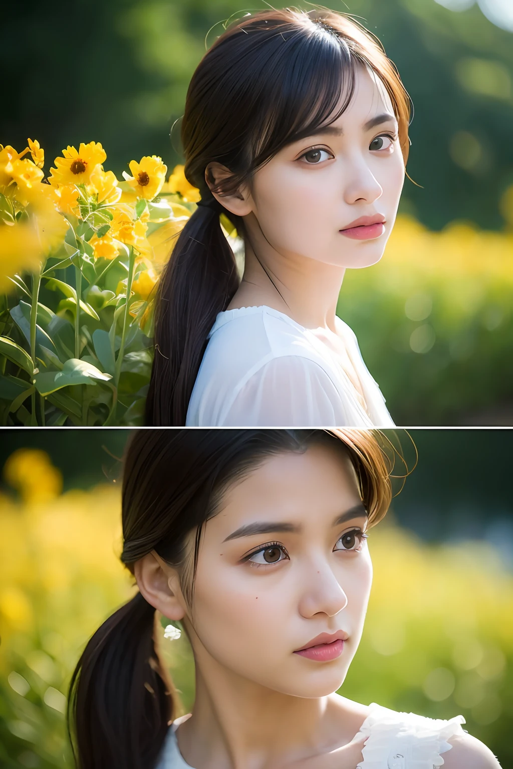 (8K、Top image quality:1.2)、(​masterpiece:1.37)、(The photograph、a photorealistic:1.37)、(Super-High Resolution)、A half body、Walking Pose、Shooting from front、slow motion、(Insanely detailed、Bloom:1.5)、(beste-Qualit、Alessandro Casa Grande、Gregglettkowski、Sallyman、concept-art、4k)、(analogue:1.2)、(High- sharpness)、(Detailed pupils:1.1)、detailed faces and eyes、 ​masterpiece、beste-Qualit、(extremely detailed photo:1.1)、(long Brond Hair、poneyTail、trance:1.1)、(infp young woman:1.1)、sharp、(Perfect body:1.1)、realisitic、realistic shadow、3d、Arms crossed over the chest
photographing:Canon EOS R6、135mm、1/1250 seconds、F2.8、ISO 400
