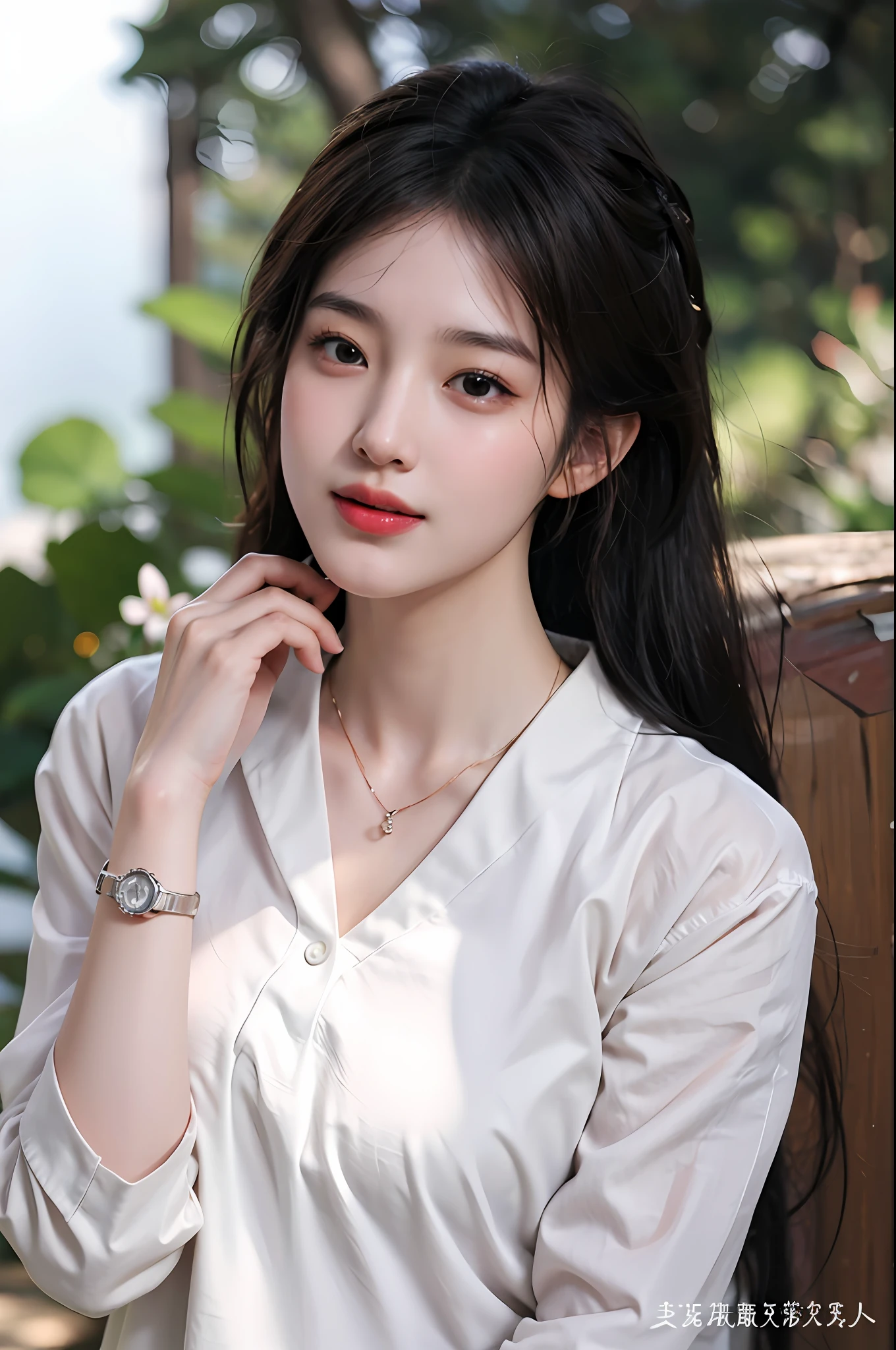 (Highly detailed CG unity 8k wallpaper), (巨作), (Best quality), (Super detail), (best illustration), (Best Shadow), (Photorealistic:1.1),(PureErosFace_V1:0.5),(Taiwanese cute girl),(Taiwanese Sexy Woman),,Real human skin, Lens flare, Shade, Backlight,Lotus pond,Under the lotus,Under the lotus leaves,(Depth of field),(Natural light), filmgrain,((A girl with))),The ultra -The high-definition,(Detailed eyes:1.4),Brown eyes, Seductive smile,kawaii,(solofocus),(Black hair),((Princess Cut Long Hair, Low Braided Ponytail))(Chinese hair accessories)))(See-Through Grey Hansou),(See-Through Gray Chinese Tan Costume Cloak)))((( Huge and drooping breasts)), (((Cowboy shot)), (Close-up) Blurred background, 18 years old, (((solo)), (Shiny skin), cutea, wearing a diamond necklace, (watch audience), (Look at the front), (smile512:0.1), (Night), (Big)), (nomake-up), , (Wet), (full of sweat), With his mouth open, (squinting: 0.5), (Show pubic hair), ((Small areolas)),
