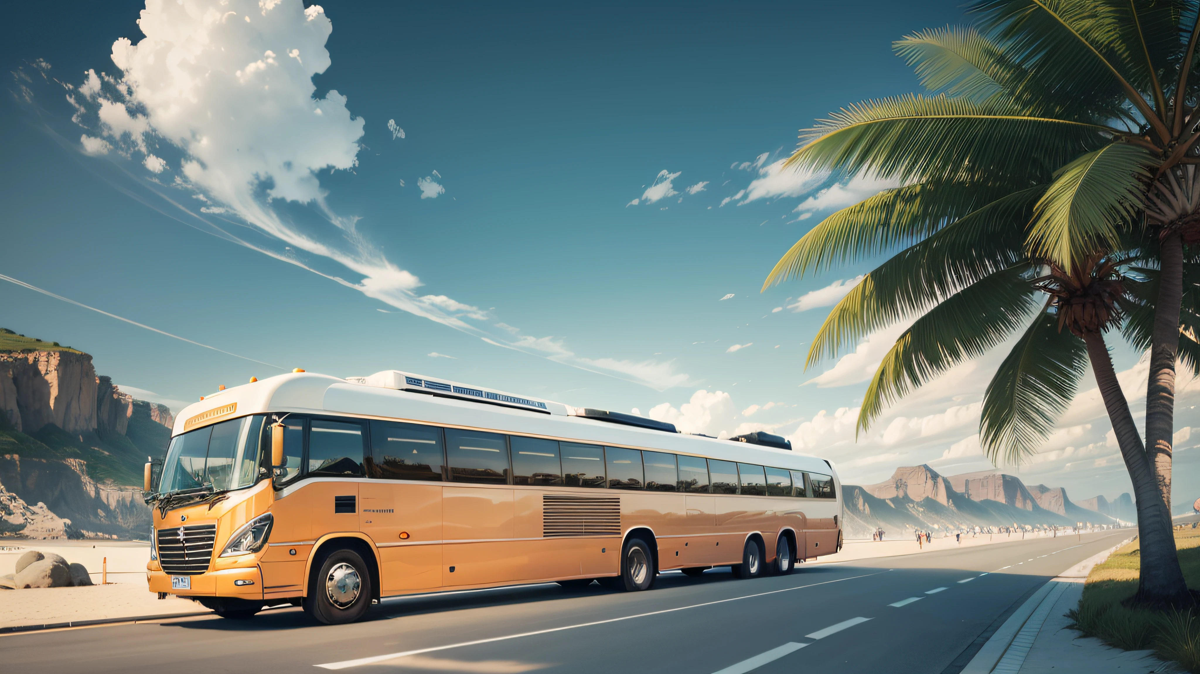 Fortaleza , Brasil , Tourist spot , pessoas diferentes vestidas transitando, ( sem deformidades ) , carros diferentes transitando, olhos sem deformidades , dia ensolarado , 8k , melhor qualidade , obra prima