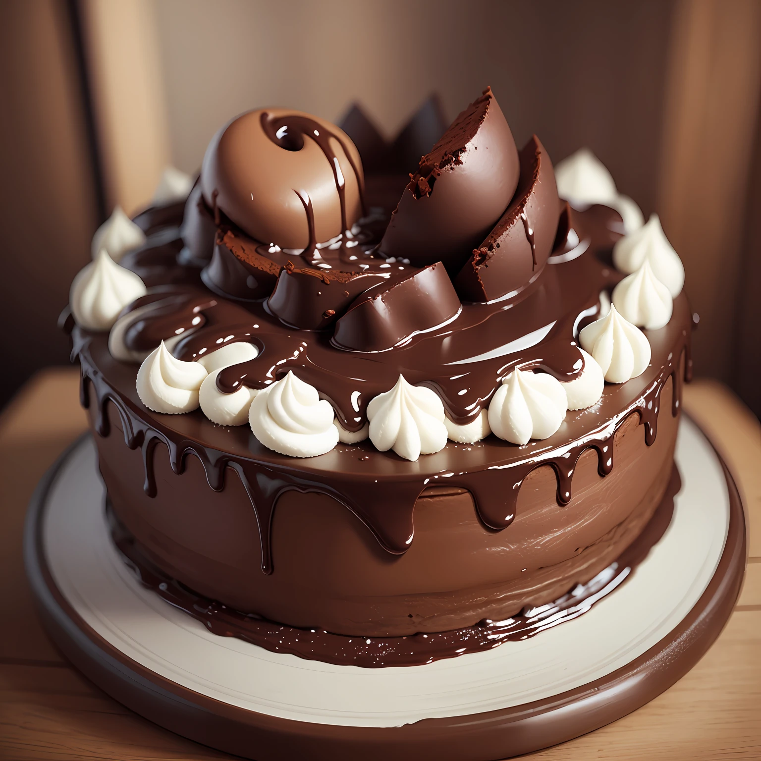 masterpiece, high quality, best quality, chocolate cake foodphoto, --auto
