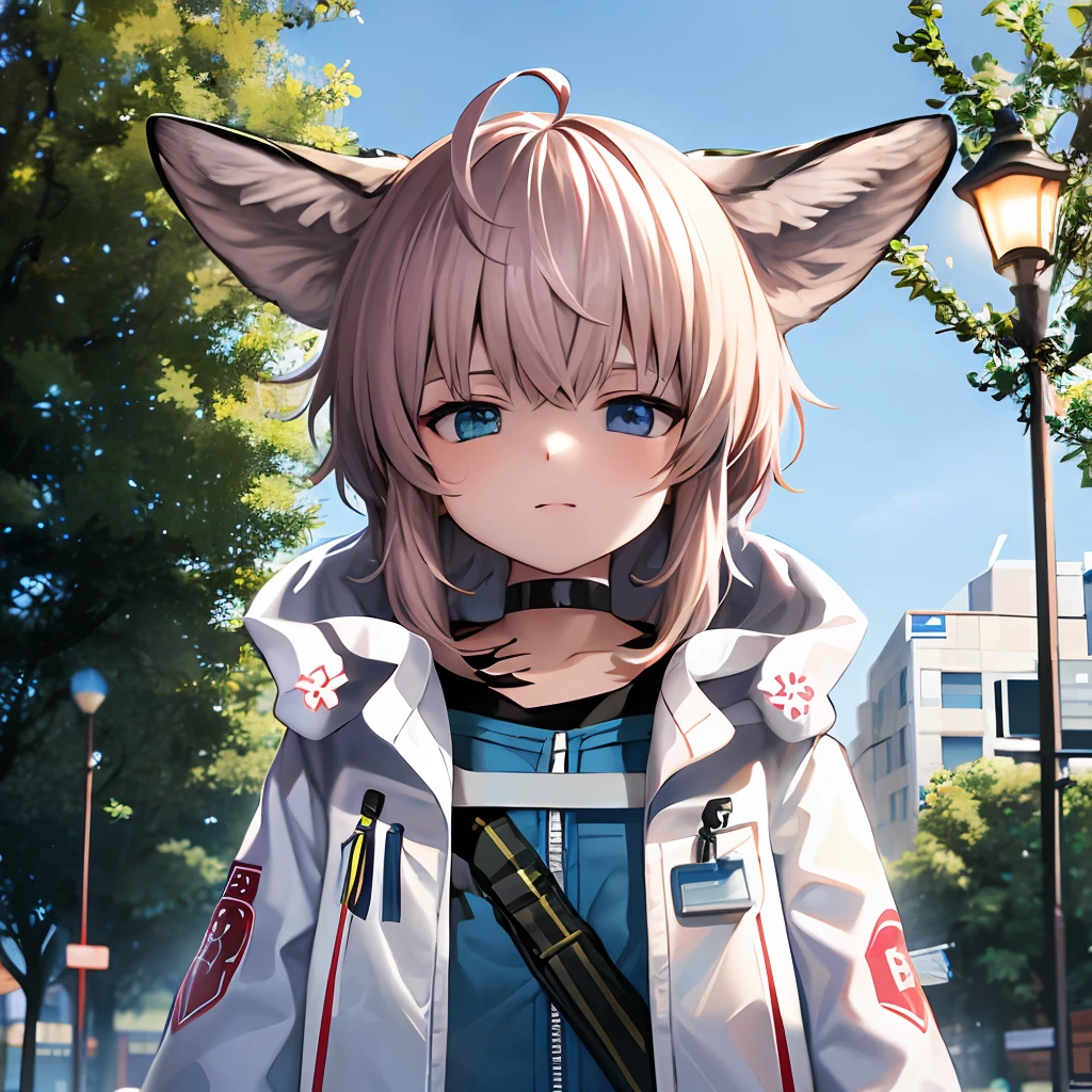 Bald fox-eared girl