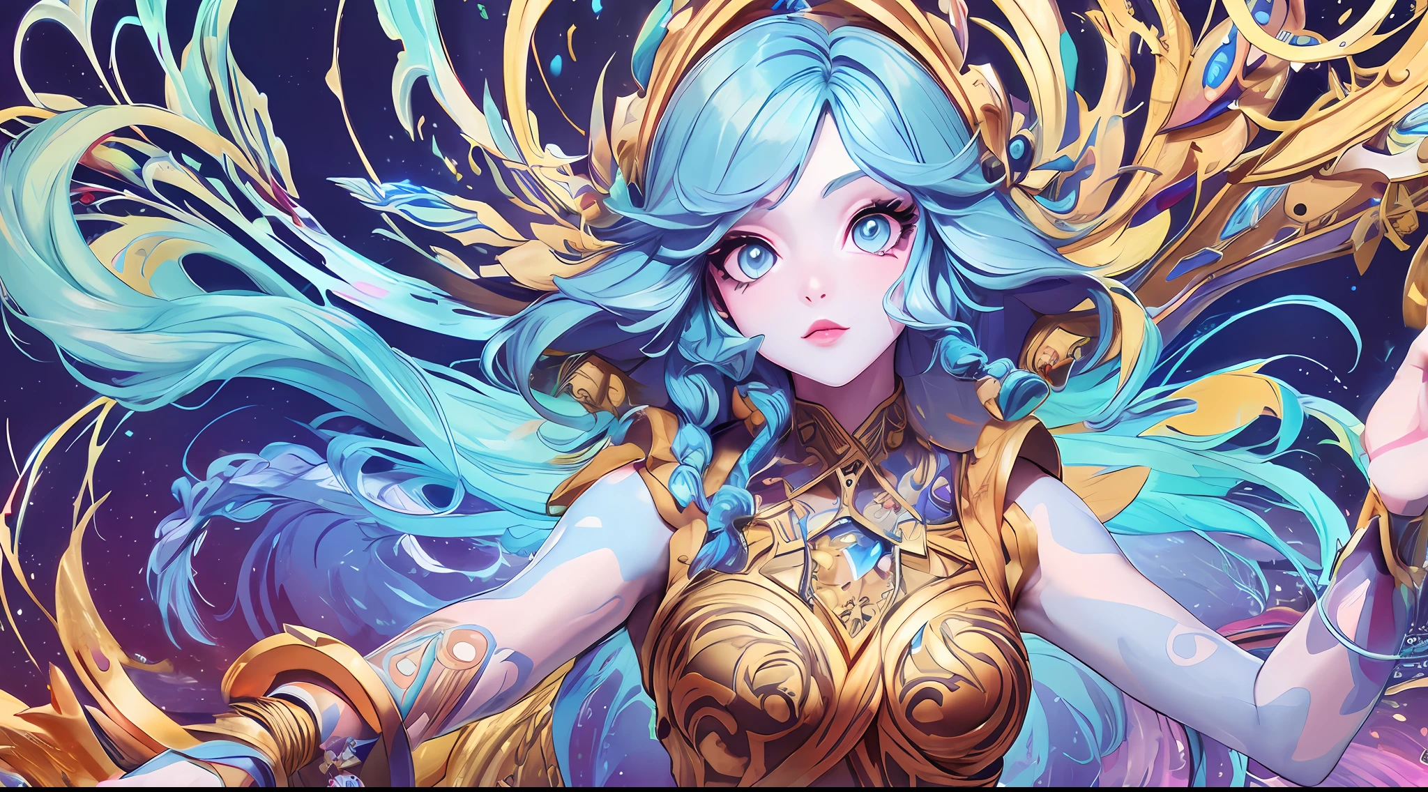 (stylized hand painting)