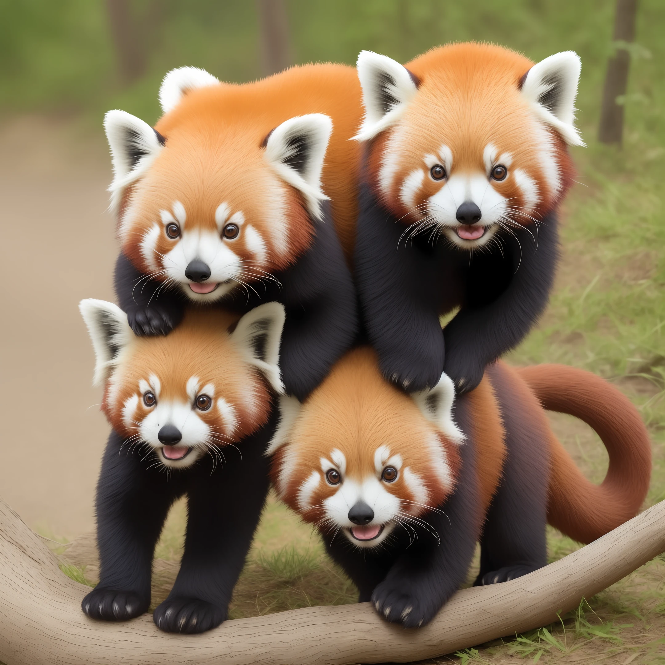 Red panda and infj personality image combined