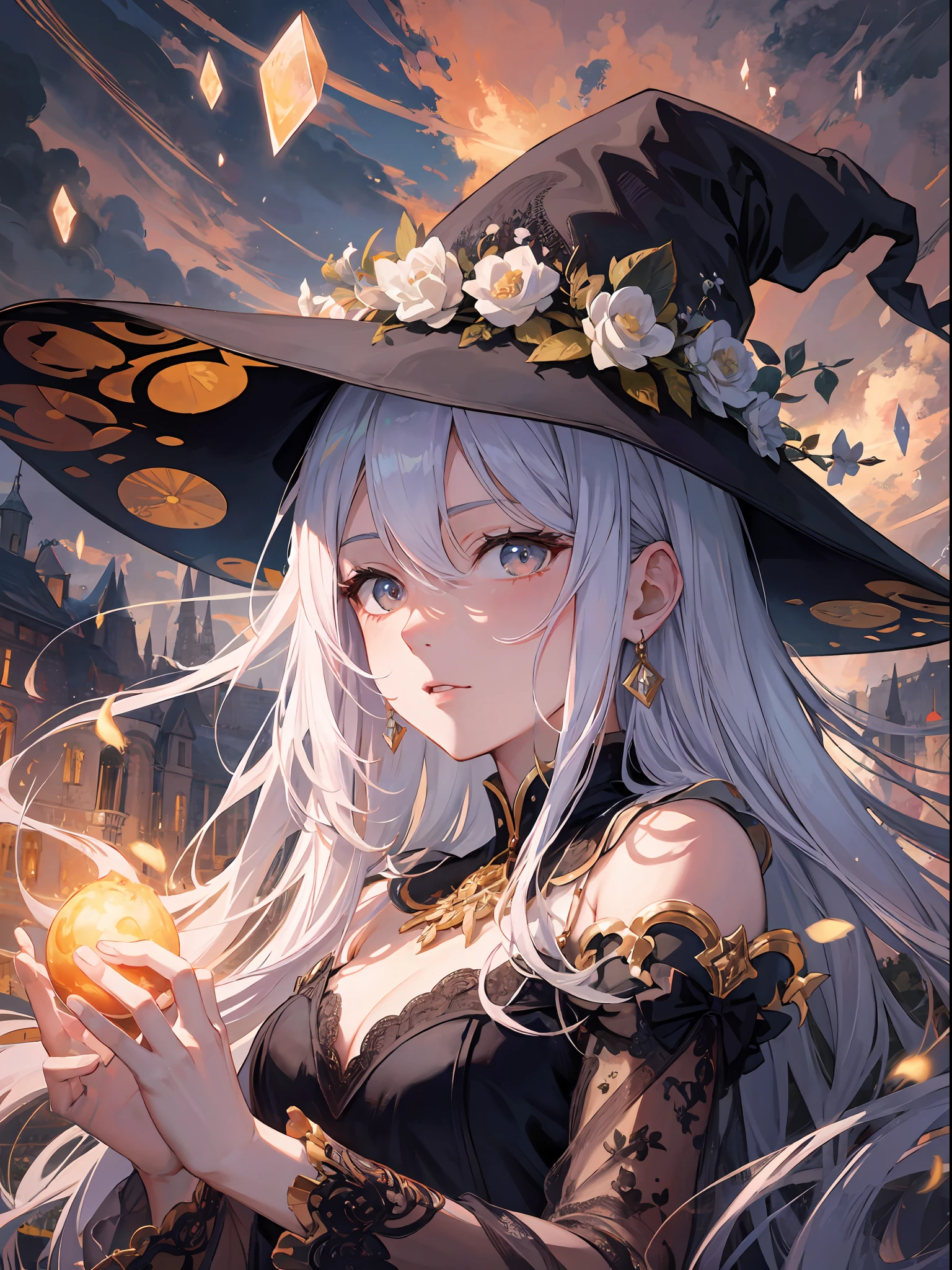 (Master Masterpiece、beste Quality、highestres、offical art、Beautifully Aesthetic:1.2)、(Master Masterpiece、beste Quality、beste Quality、offical art、Beautifully Aesthetic:1.2)、(Master Masterpiece、beste Quality、beste Quality、offical art、Beautifully Aesthetic:1.2)、(1girls:1.3)、higly detailed、(Fractal Art:1.3)、colorfully、Supreme Details、「Enchanting witch from another world」This painting titled、It depicts a captivating beautiful witch manipulating magic in the castle gardens without limits。The castle spreads out、The garden there is、It creates an atmosphere as if a door to another world has appeared..。
Standing at the center is、Beautiful witch in a sophisticated dress。His face is meticulously drawn.、He has a profound expression on his face, as if he strongly wishes for something.。In her hand is a luxurious wand.、From that wand is emitting mighty magical powers。 The magic cast is、It was released as an explosive force from the tip of the wand.、The energy that reverberates through the garden as a beam of colorful light is very powerful.、A beam of light makes a large trajectory in the sky。
The charm of this painting is、The mighty and enchanting beauty of the witch、ve、It skillfully captures the mystique of the garden.。 、And the witch's facial expressions and movements are very realistic.、It has the power to draw the viewer into the place。
In addition、the light and shadow production is also stunning。The beam of light emitted by the cane is、Illuminate the gardens and castle、pure、Creates a sense of distance from the visual light source to the witch.。Quality produces realistic images、It can convey visual beauty and story appeal at the same time。
This is、Not only visually appealing works、It is a work that further enriches the visual experience by drawing a story.。 」We are thinking about the theme to the fullest。The images are very realistic and、Very detailed and、Must be a high resolution 16k。Sony F and 24-105mm f / Use a Sony Alpha 4 mirrorless camera with 1G OSS lenses。ISO sensiti