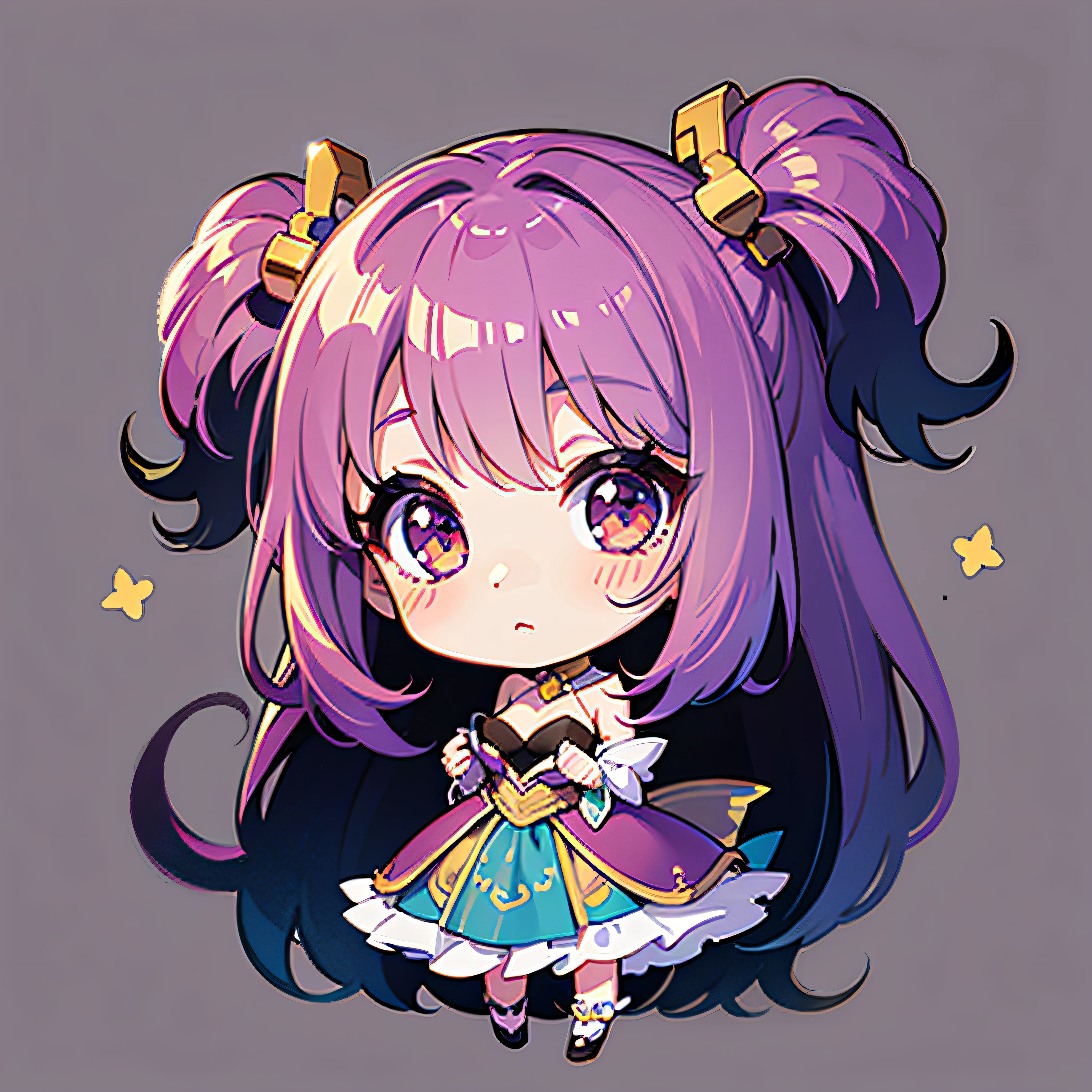 chibi style 1girl fairly tale tantastical best quali high level image quality. clean background