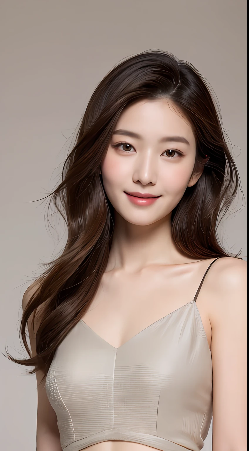 ((Best Quality, 8K, Masterpiece: 1.3)), 1 Girl, Slim Abs Beauty: 1.3, (Hairstyle Brown Hair Shortcut, Big: 1.2), Dress: 1.1, Super Slender Face, Delicate Eyes, Double Eyelids, Smile, Home, Raw Photo