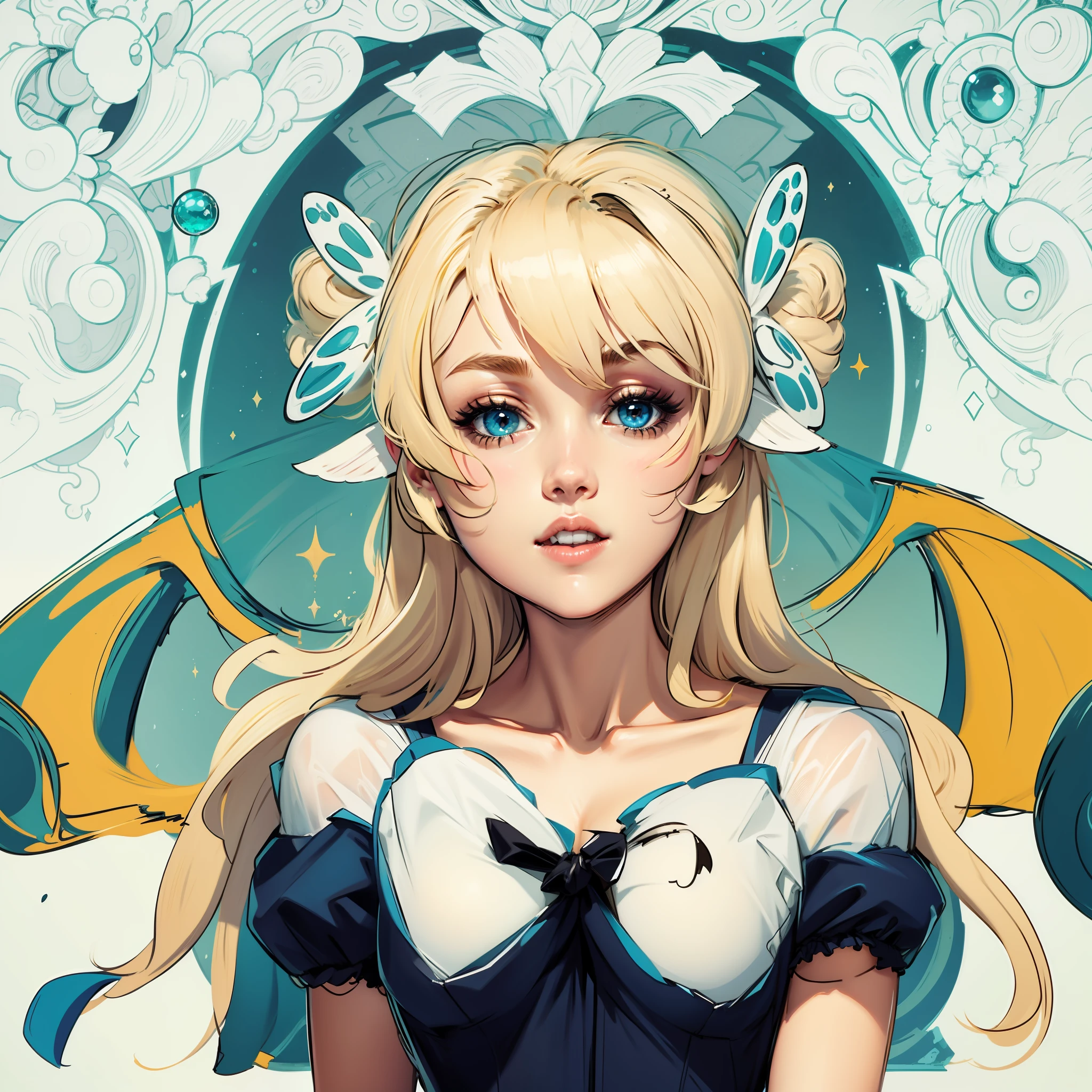 Color image of blonde beauty