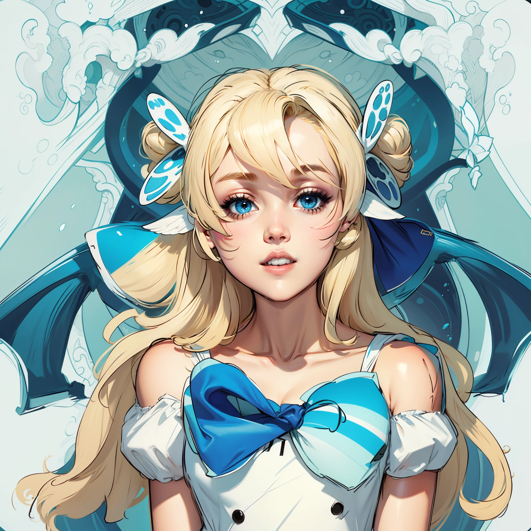 Color image of blonde beauty