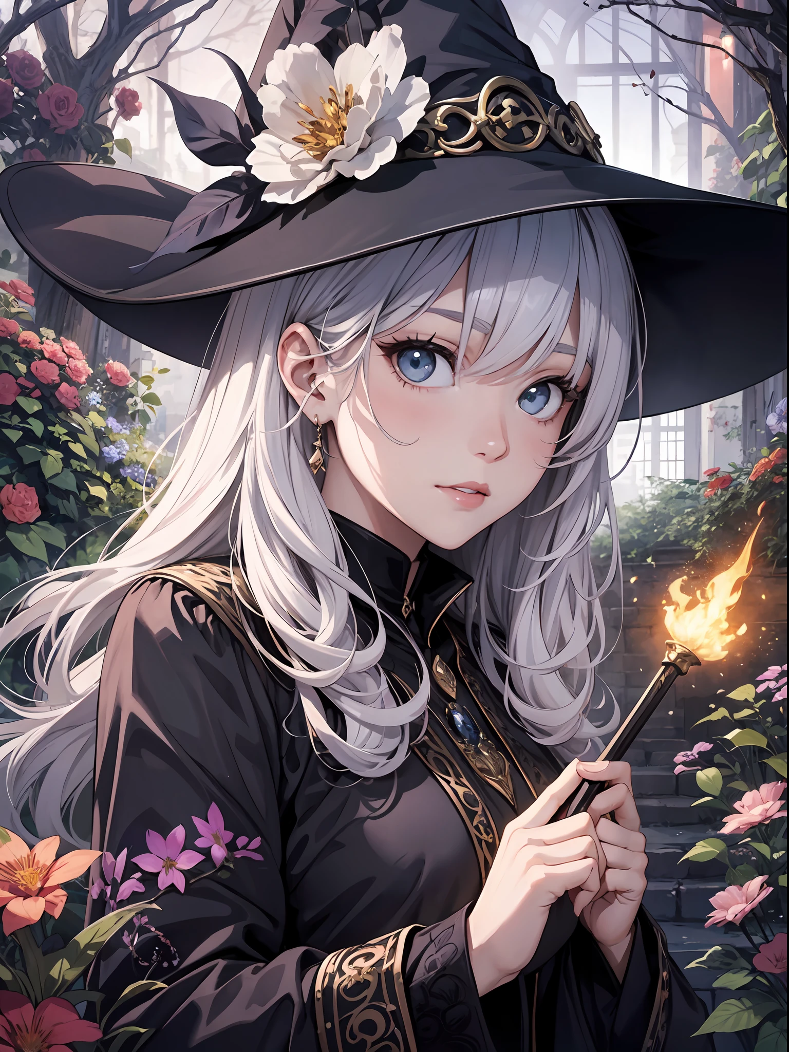 (Master Masterpiece、beste Quality、highestres、offical art、Beautifully Aesthetic:1.2)、(Master Masterpiece、beste Quality、beste Quality、offical art、Beautifully Aesthetic:1.2)、(Master Masterpiece、beste Quality、beste Quality、offical art、Beautifully Aesthetic:1.2)、(1girls:1.3)、highly details、(Fractal Art:1.3)、colorfully、Supreme Details、「Enchanting witch from another world」This painting titled、It depicts a captivating beautiful witch manipulating magic in the castle gardens without limits。The castle spreads out、The garden there is、It creates an atmosphere as if a door to another world has appeared..。
Standing at the center is、Beautiful witch in a sophisticated dress。His face is meticulously drawn.、He has a profound expression on his face, as if he strongly wishes for something.。In her hand is a luxurious wand.、From that wand is emitting mighty magical powers。 The magic cast is、It was released as an explosive force from the tip of the wand.、The energy that reverberates through the garden as a beam of colorful light is very powerful.、A beam of light makes a large trajectory in the sky。
The charm of this painting is、The mighty and enchanting beauty of the witch、ve、It skillfully captures the mystique of the garden.。 、And the witch's facial expressions and movements are very realistic.、It has the power to draw the viewer into the place。
In addition、the light and shadow production is also stunning。The beam of light emitted by the cane is、Illuminate the gardens and castle、pure、Creates a sense of distance from the visual light source to the witch.。Quality produces realistic images、It can convey visual beauty and story appeal at the same time。
This is、Not only visually appealing works、It is a work that further enriches the visual experience by drawing a story.。 」We are thinking about the theme to the fullest。The images are very realistic and、Very detailed and、Must be a high resolution 16k。Sony F and 24-105mm f / Use a Sony Alpha 4 mirrorless camera with 1G OSS lenses。ISO sensiti