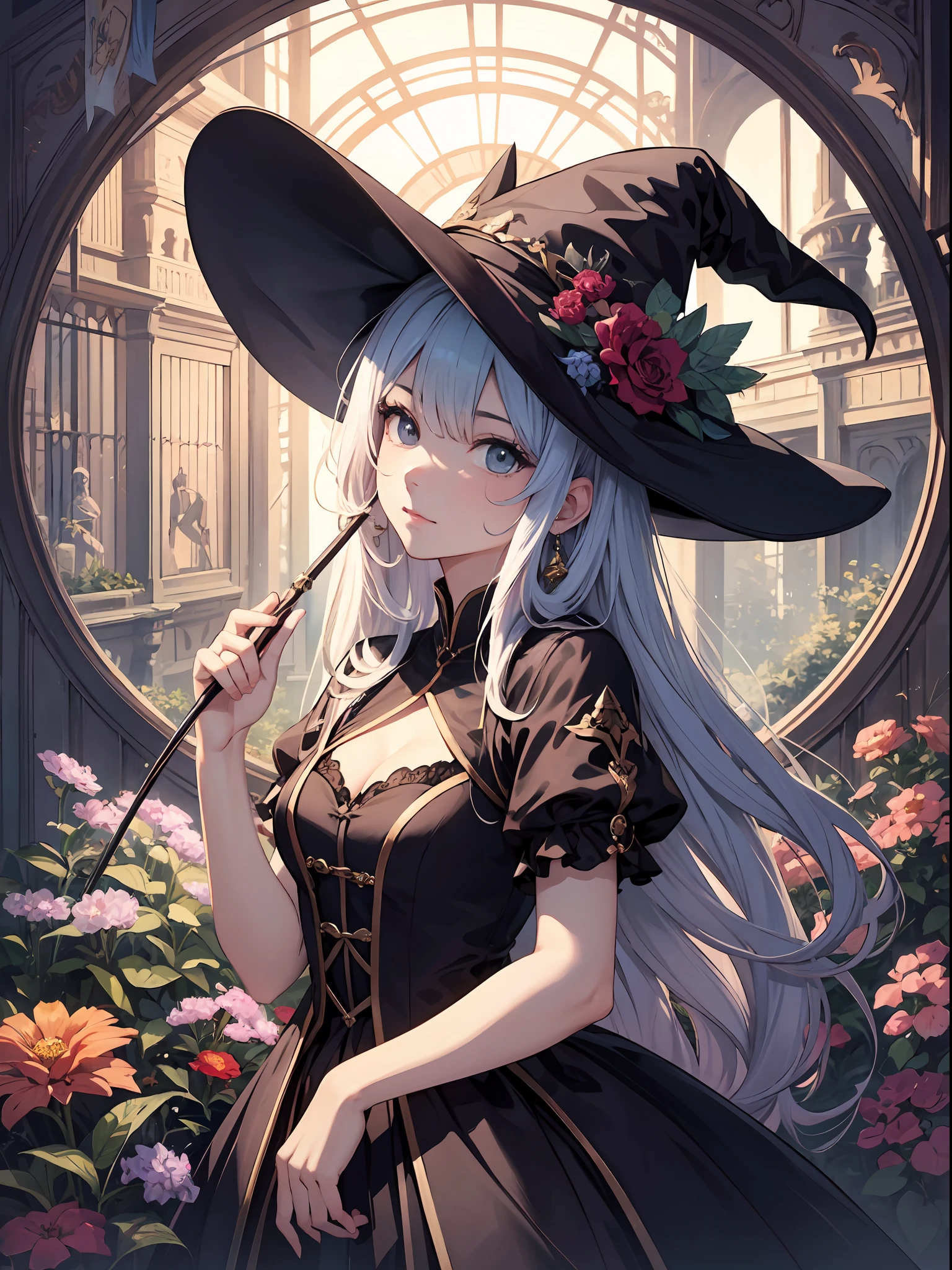 (Master Masterpiece、beste Quality、highestres、offical art、Beautifully Aesthetic:1.2)、(Master Masterpiece、beste Quality、beste Quality、offical art、Beautifully Aesthetic:1.2)、(Master Masterpiece、beste Quality、beste Quality、offical art、Beautifully Aesthetic:1.2)、(1girls:1.3)、highly details、(Fractal Art:1.3)、colorfully、Supreme Details、「Enchanting witch from another world」This painting titled、It depicts a captivating beautiful witch manipulating magic in the castle gardens without limits。The castle spreads out、The garden there is、It creates an atmosphere as if a door to another world has appeared..。
Standing at the center is、Beautiful witch in a sophisticated dress。His face is meticulously drawn.、He has a profound expression on his face, as if he strongly wishes for something.。In her hand is a luxurious wand.、From that wand is emitting mighty magical powers。 The magic cast is、It was released as an explosive force from the tip of the wand.、The energy that reverberates through the garden as a beam of colorful light is very powerful.、A beam of light makes a large trajectory in the sky。
The charm of this painting is、The mighty and enchanting beauty of the witch、ve、It skillfully captures the mystique of the garden.。 、And the witch's facial expressions and movements are very realistic.、It has the power to draw the viewer into the place。
In addition、the light and shadow production is also stunning。The beam of light emitted by the cane is、Illuminate the gardens and castle、pure、Creates a sense of distance from the visual light source to the witch.。Quality produces realistic images、It can convey visual beauty and story appeal at the same time。
This is、Not only visually appealing works、It is a work that further enriches the visual experience by drawing a story.。 」We are thinking about the theme to the fullest。The images are very realistic and、Very detailed and、Must be a high resolution 16k。Sony F and 24-105mm f / Use a Sony Alpha 4 mirrorless camera with 1G OSS lenses。ISO sensiti
