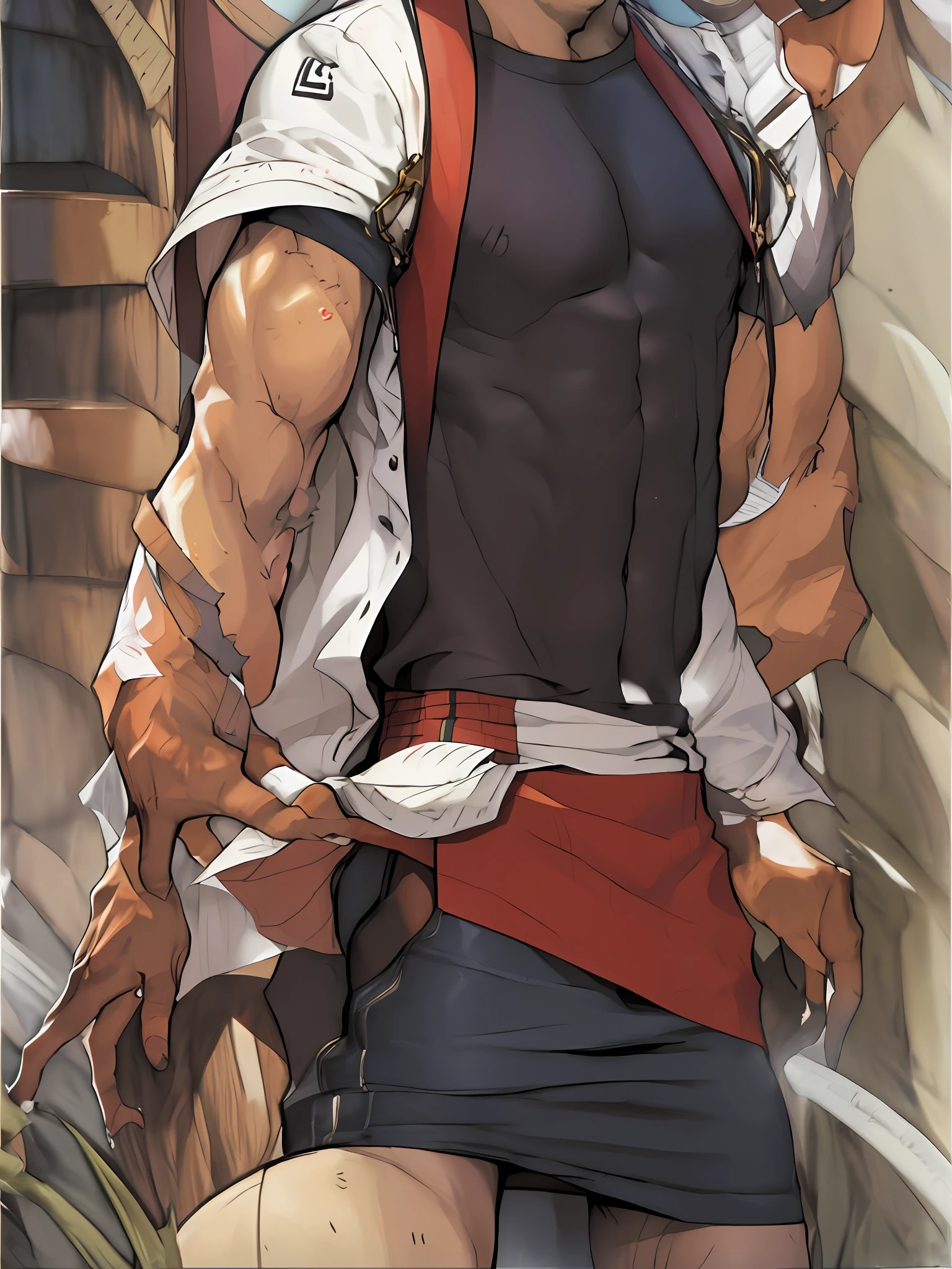 One guy,It's a tease