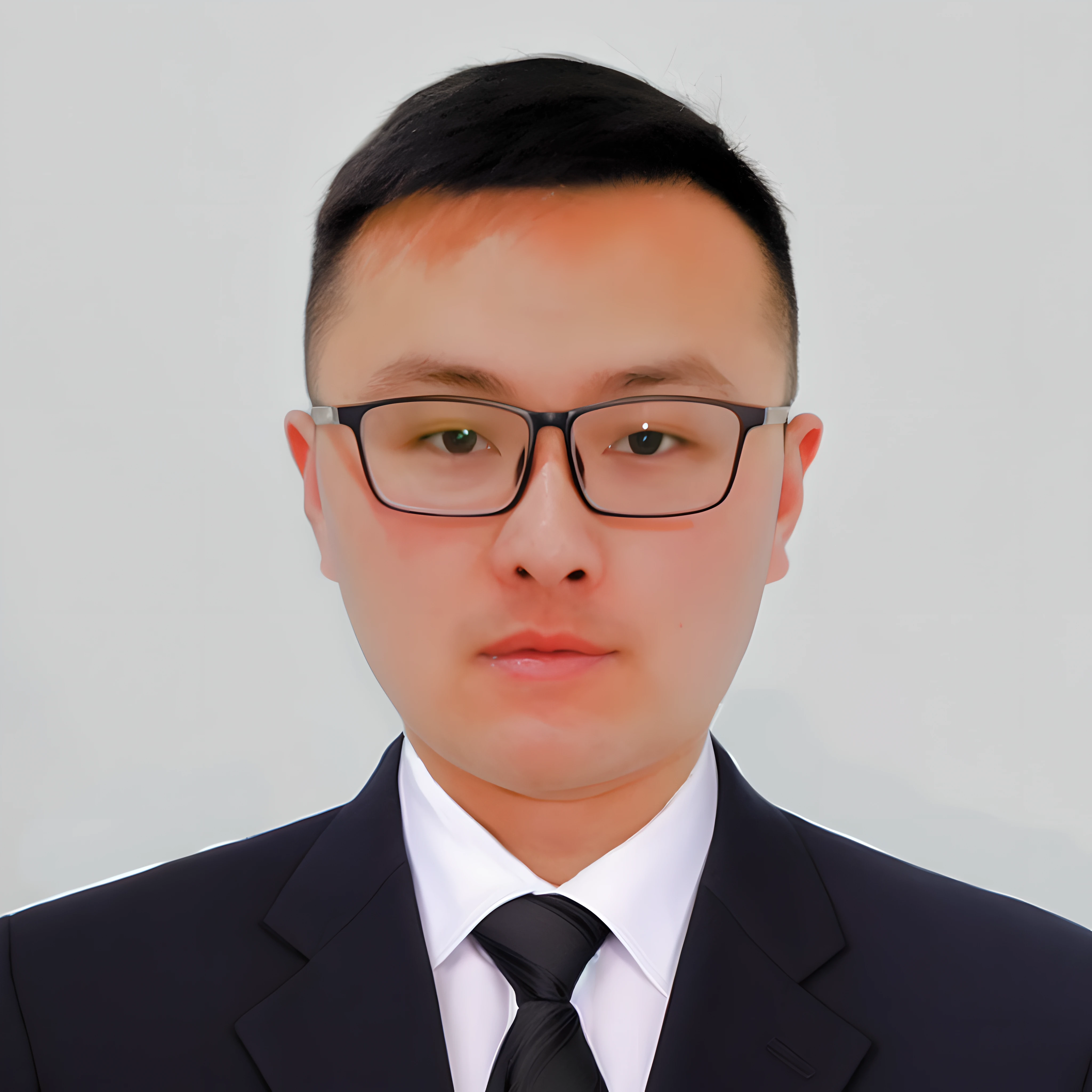 There was a man in a suit,With a tie,Wearing glasses