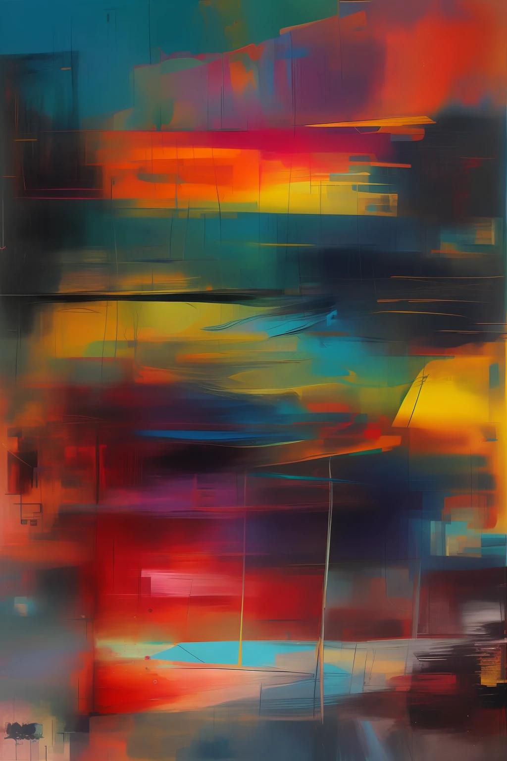 Post-punk art abstract