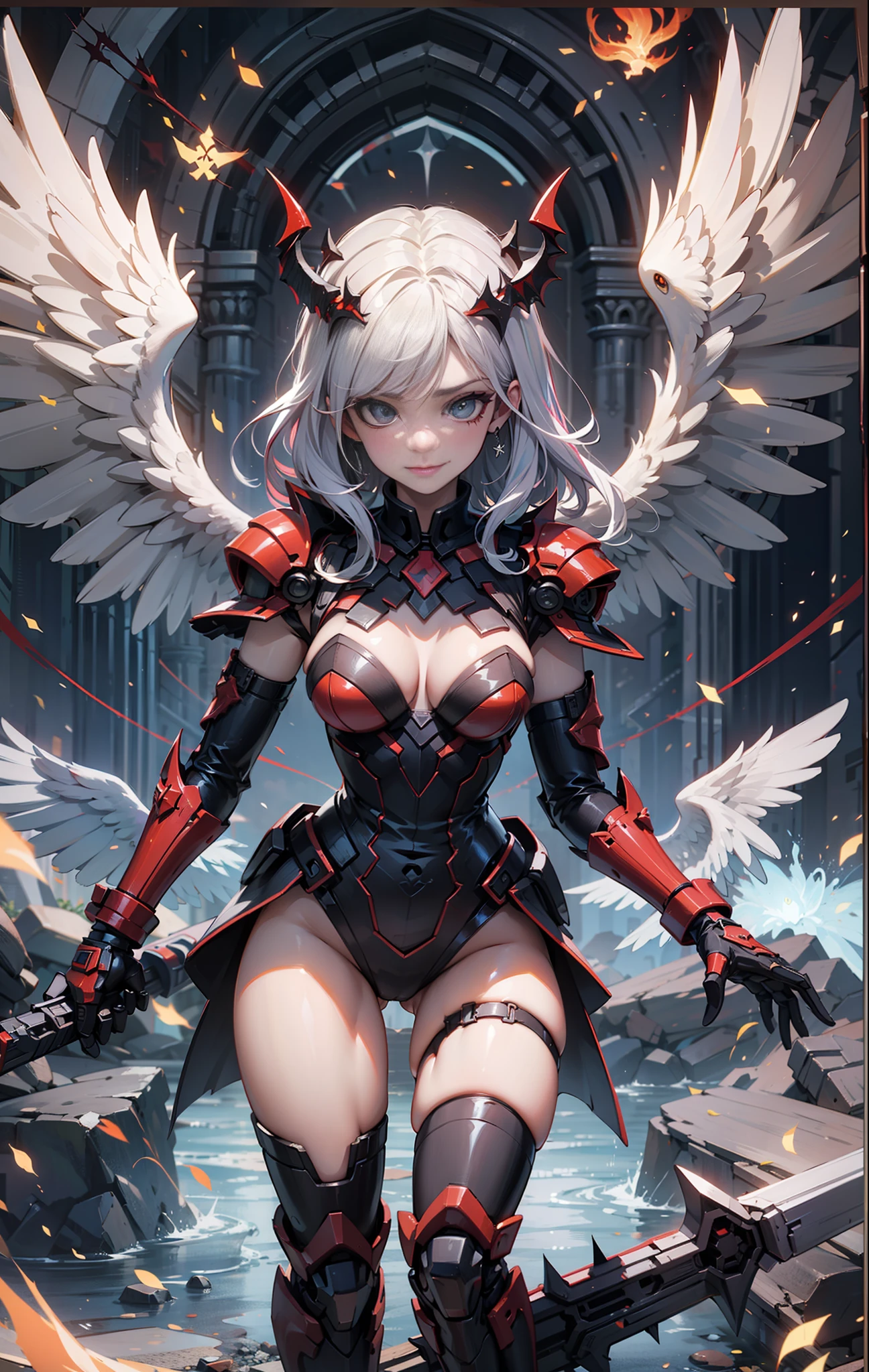 The angel, The demon, opposition, Brighter, darkly, statues, (featheredwings), gladiator, A double-edged sword, a paradise, hell, archangel, disarray, chaste, luring, runic, Thorns, Redemption, Fragmentation, seele, tacit understanding, Order, Love and hate, Angel Kiss, devil smile, Facebook, Walk, invade,(full bodyesbian)