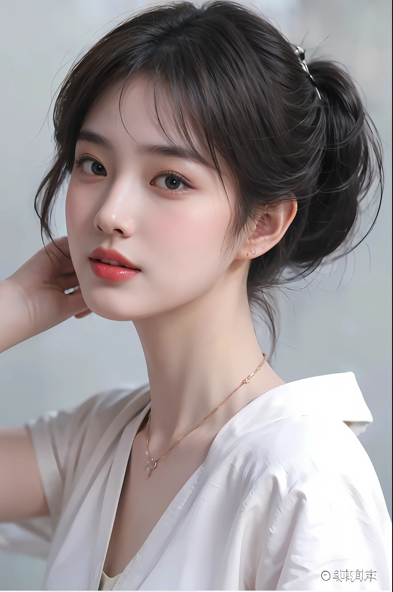 (Highly detailed CG unity 8k wallpaper), (巨作), (Best quality), (Super detail), (best illustration), (Best Shadow), (Photorealistic:1.1),(PureErosFace_V1:0.5),(Taiwanese cute girl),(Taiwanese y Woman),,Real human skin, Lens flare, Shade, Backlight,Lotus pond,Under the lotus,Under the lotus leaves,(Depth of field),(Natural light), filmgrain,((A girl with))),The ultra -The high-definition,(Detailed eyes:1.4),Brown eyes, Seductive smile,kawaii,(solofocus),(Black hair),((Princess Cut Long Hair, Low Braided Ponytail))(Chinese hair accessories)))(See-Through Grey Hansou),(See-Through Gray Chinese Tan Costume Cloak)))((( Huge and drooping bre (((Cowboy shot)), (Close-up) Blurred background, 18 years old, (((solo)), (Shiny skin), cutea, wearing a diamond necklace, (watch audience), (Look at the front), (smile512:0.1), (Night), (Big)), (nomake-up), , (Wet), (full of sweat), With his mouth open, (squinting: 0.5), (showing niples), ((Small areolas)),