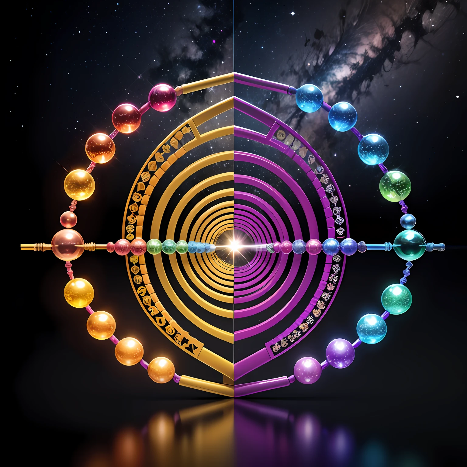 universes、DNA double helix、Be beautiful --auto