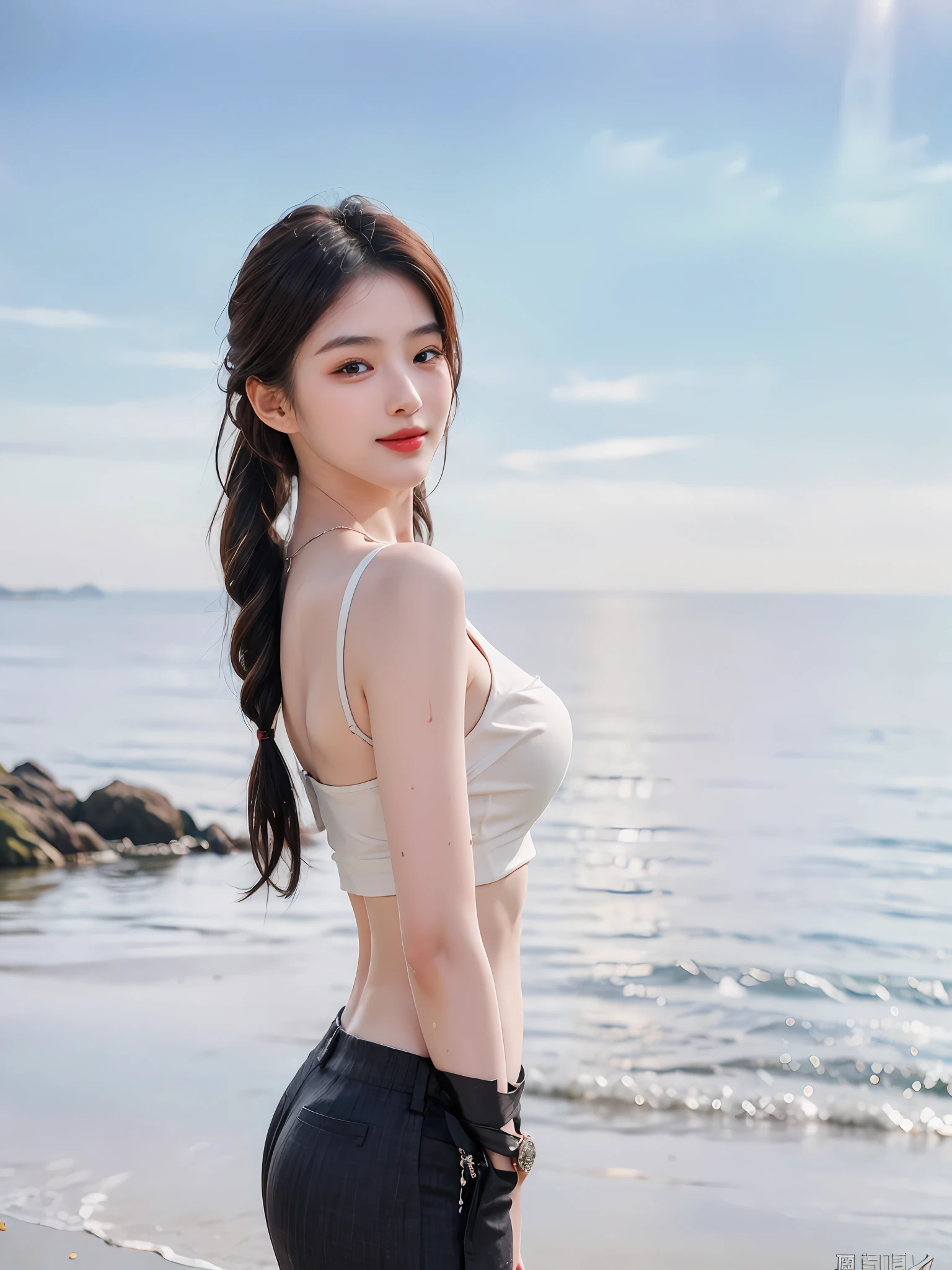 (Highly detailed CG Unity 8K wallpaper), (巨作), (Best quality), (Super detail), (best illustration), (Best Shadow), (Photorealistic:1.1),(PureErosFace_V1:0.5),(Taiwanese cute girl),(Taiwanese Sexy Woman),,Real human skin, Lens flare, Shade, Backlight,Lotus pond,Under the lotus,Under the lotus leaves,(Depth of field),(Natural light), filmgrain,((A girl with))),The ultra -The high-definition,(Detailed eyes:1.4),Brown eyes, Seductive smile,kawaii,(solofocus),(Black hair),((Princess Cut Long Hair, Low Braided Ponytail))(Chinese hair accessories)))(See-Through Grey Hansou),(See-Through Gray Chinese Tan Costume Cloak)))((( Huge and drooping breasts)), (((Cowboy shot)), (Close-up) Blurred background, 18 years old, (((solo)), (Shiny skin), cutea, wearing a diamond necklace, (watch audience), (Look at the front), (smile512:0.1), (Night), (Big)), (nomake-up), , (Wet), (full of sweat), With his mouth open, (squinting: 0.5), (showing niples), ((Small areolas)),