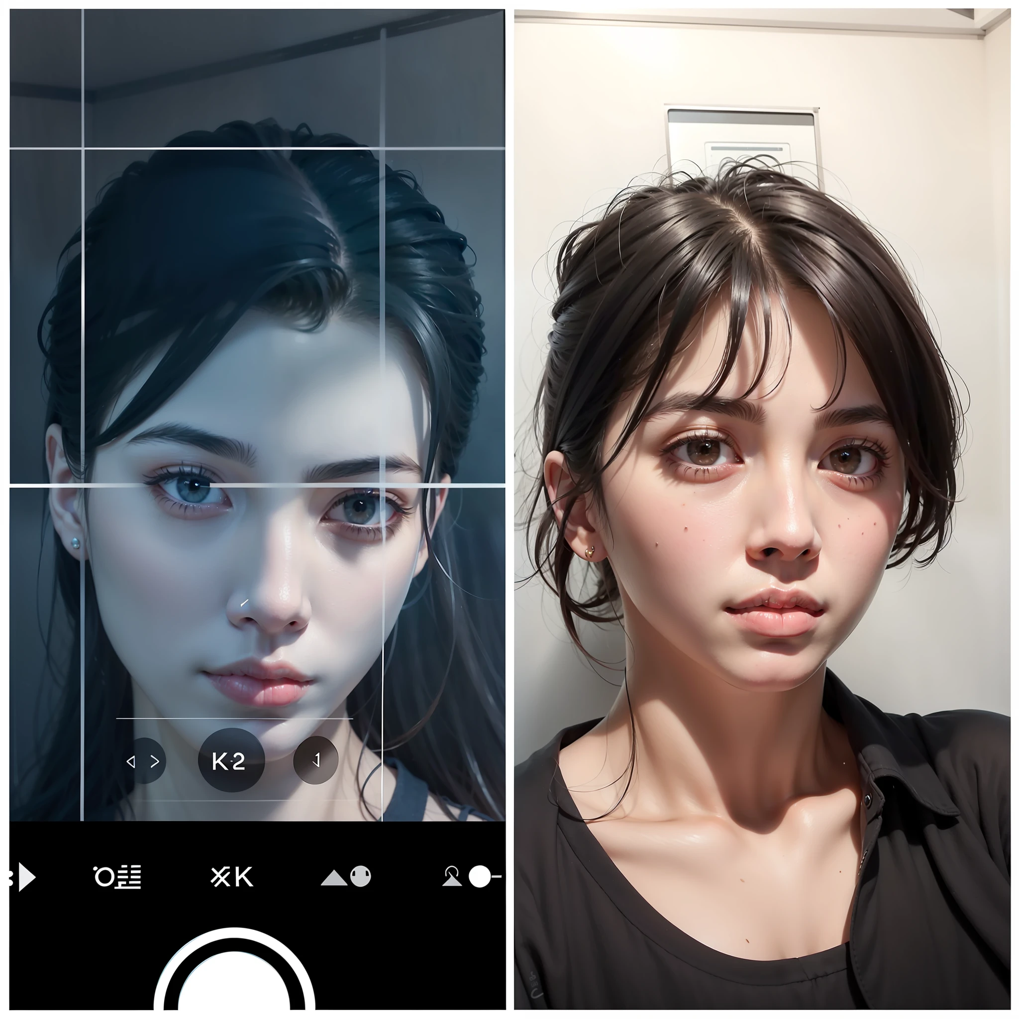 arafed image of a woman with glasses and a man with glasses, 8k selfie photograph, with accurate face, Cai Xukun's, front-facing looking at camera, perfect face and boy, face accuracy, iphone selfie, portait photo profile picture, iphone camera, Korean symmetrical face, Face picture, 1 7 - year - old boy thin face