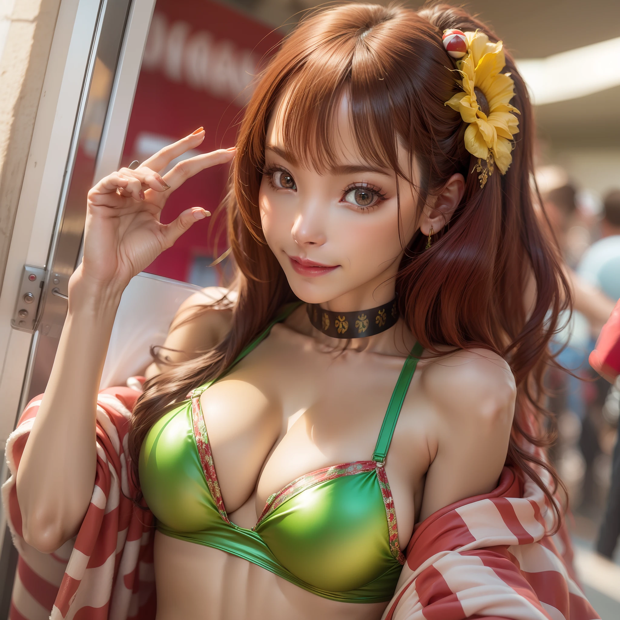 Carnival girl in Brazil,scantily clad,Sexy body,Strike sexy poses,