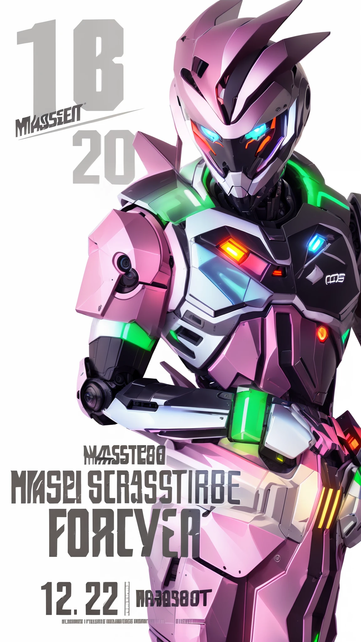((masterpiece)), a (((robot))) with sleek and menacing design, glowing eyes, full body, highly detailed