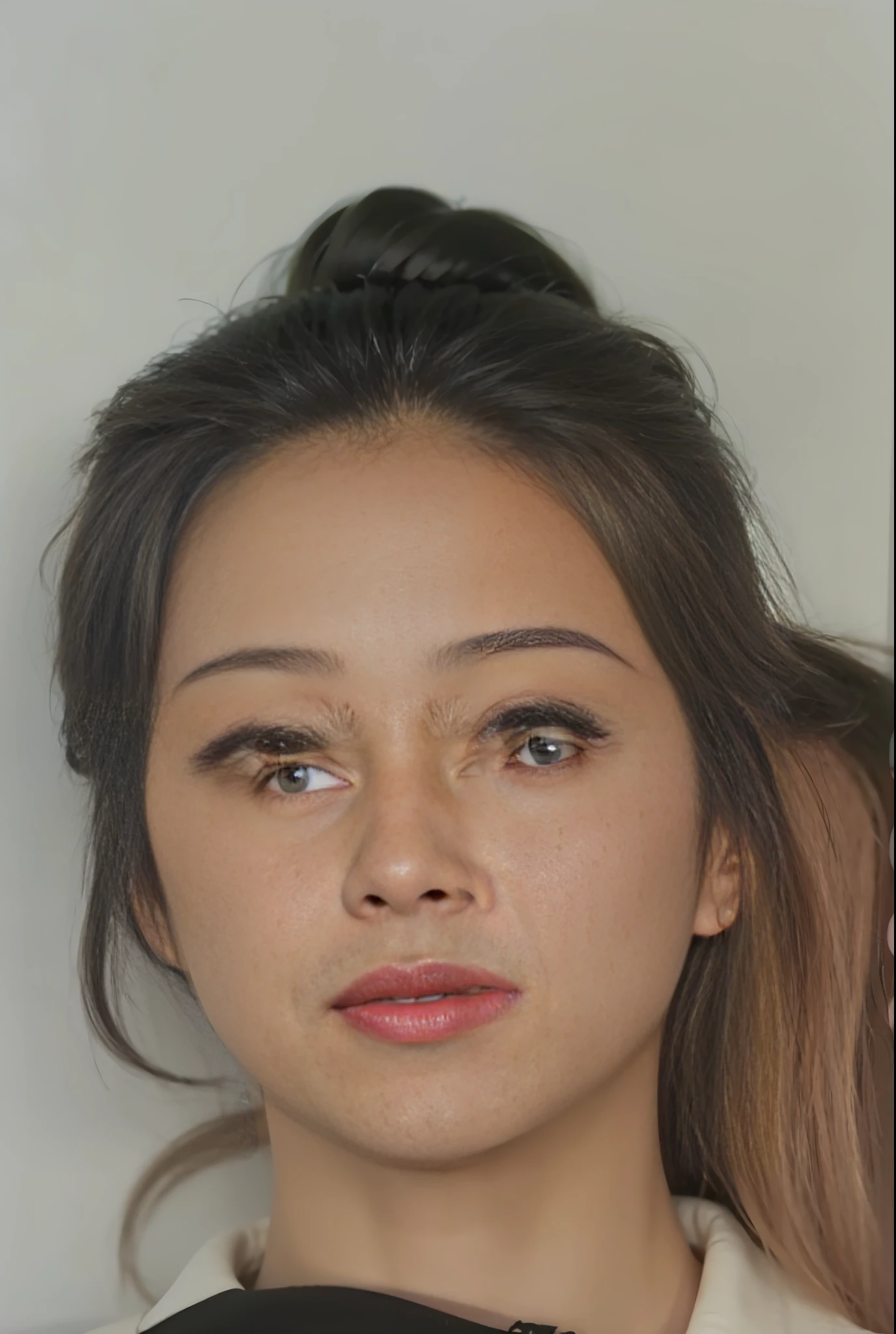 there is a woman with glasses and a black shirt, 30 year-old woman, 3 0 years old woman, 2 7 years old, 2 8 years old, 2 3 years old, jiyun chae, around 1 9 years old, 2 4 years old, 2 9 years old, heonhwa choe, 21 years old, passport photo
