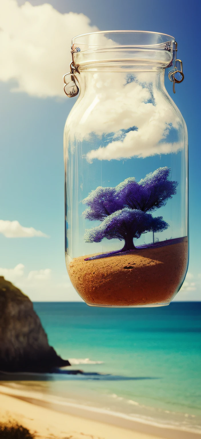 beautiful woman in a magical jar, 8k, hr, hdr, photo realistic, sharp focus, by Jean Paul Gaultier and Jules Bastien-Lepage and Stella McCartney and Mark Keathley, (((professional photography))),dappled light, romantic, HDR, highly detailed, hasselblad, 8k, hyper realistic, eye level shot, f1.4 aperture, 8mm film grain, cinestill 800, , by Abbott Fuller Graves and Berndnaut Smilde and Gustave Moreau and Michael Cheval and Zdzisław Beksiński