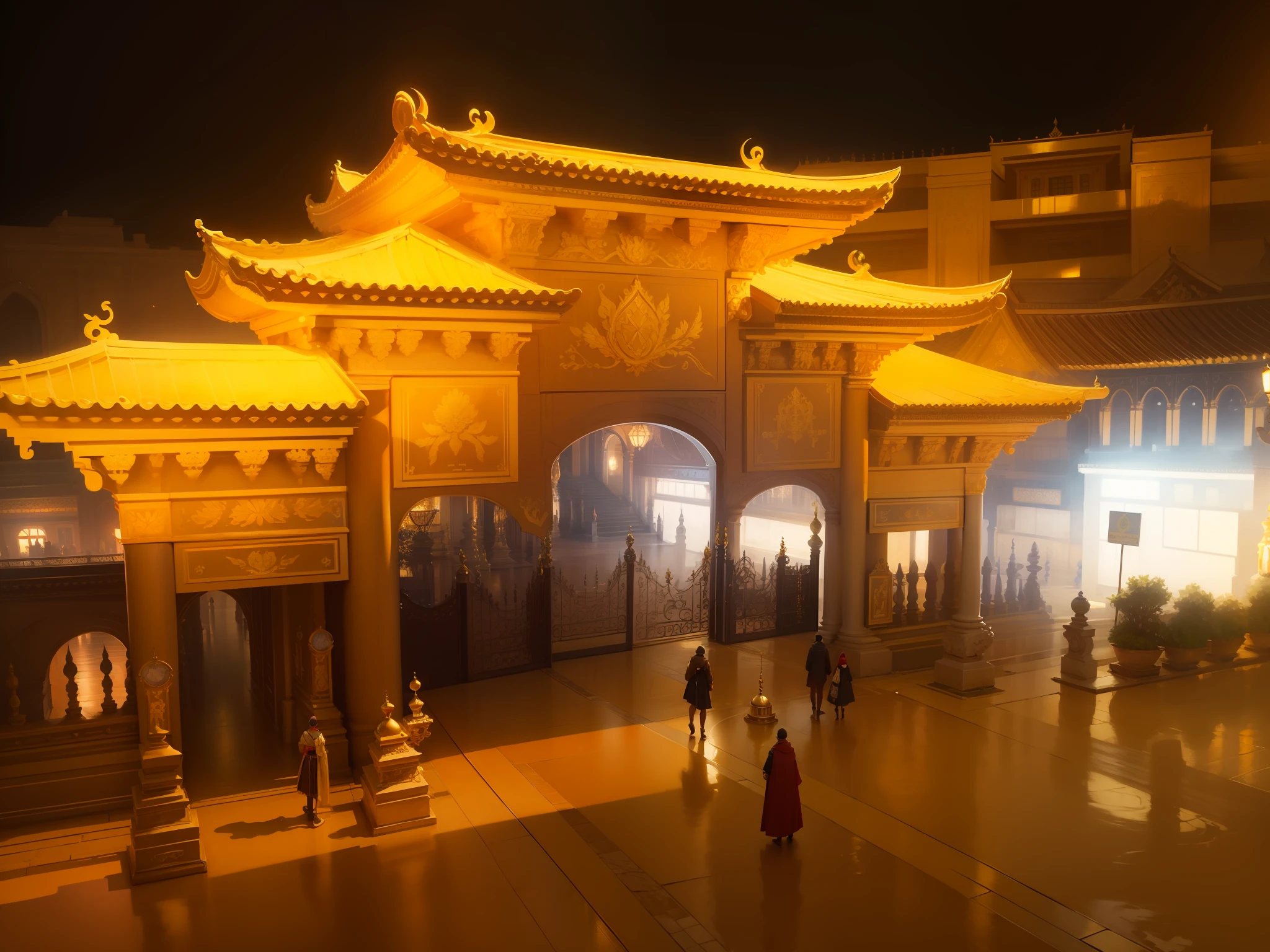 The golden palace gates