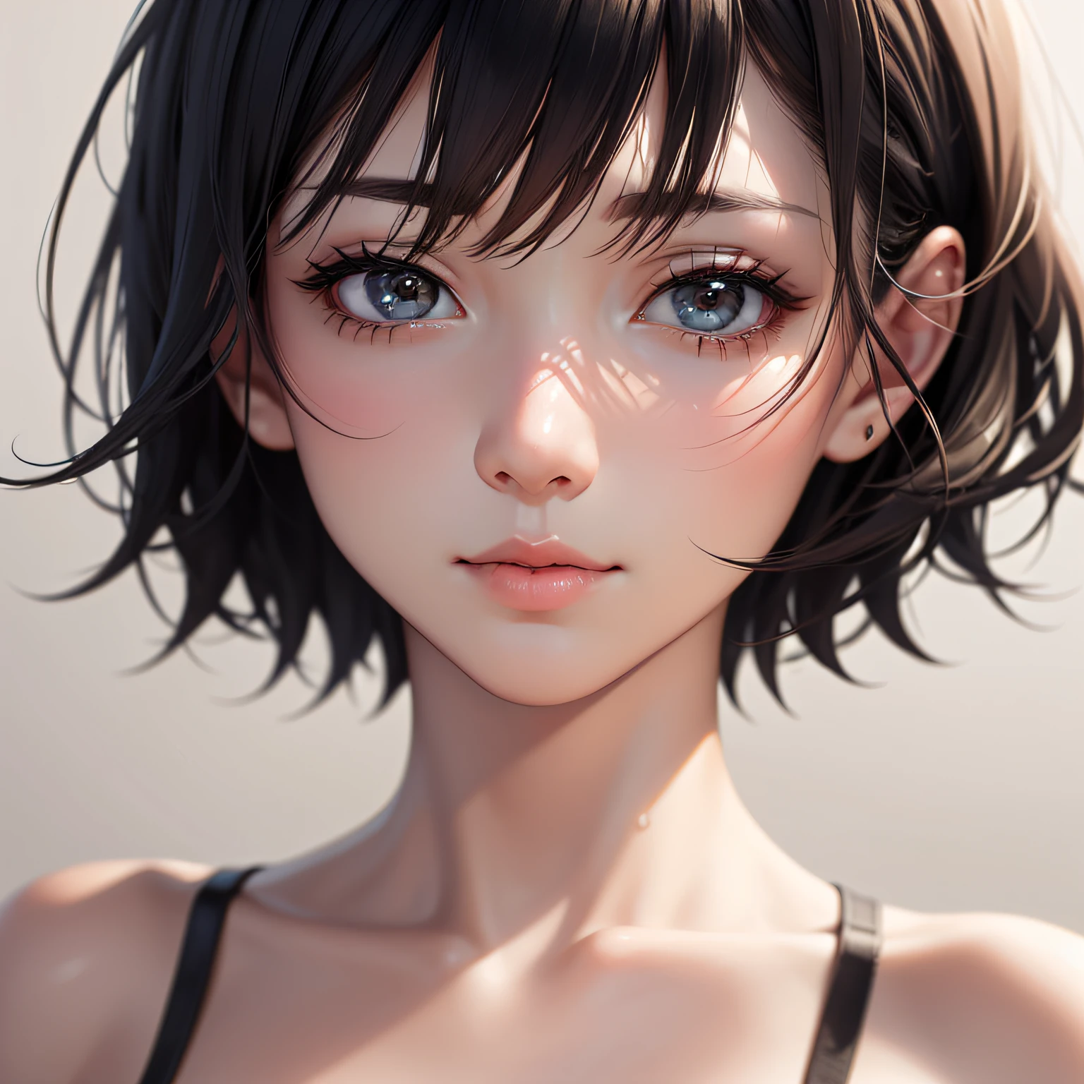 (masterpiece:1.3), (8k, photorealistic, RAW photo, best quality: 1.4), (1girl), beautiful face, (realistic face), (black hair, short hair:1.3), Nice hairstyle,Realistic Eyes,Nice detail eyes,(Realistic Skin),Beautiful Skin,(Lingerie),Ridiculous,attractive,Ultra high Resolution,an ultra realistic,RAWExtremely detailed,golden proportions,全身写真