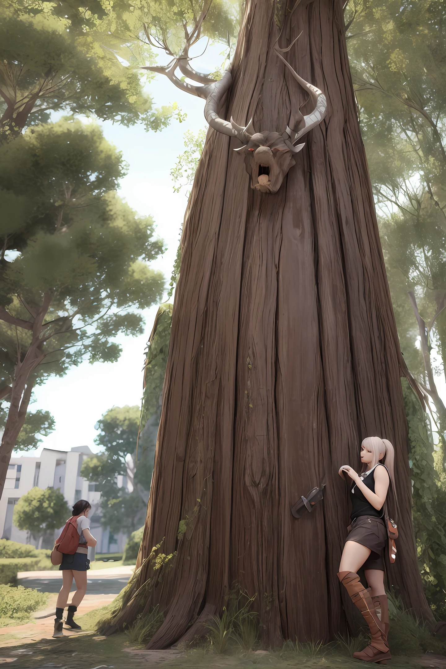full bodyesbian,Giant Tree Man,Tree People,Guardians,Tall and strong,Strong body,Wooden horn,
3drender,ZBrush,cute anime style,OctaneRender,Color map
Bright light,Complex gorgeous anime CGI style,full bodyesbian,
8K,Best 6 Quality --Niji 5 --Style Expressiveness --AR 9:16 --s 750