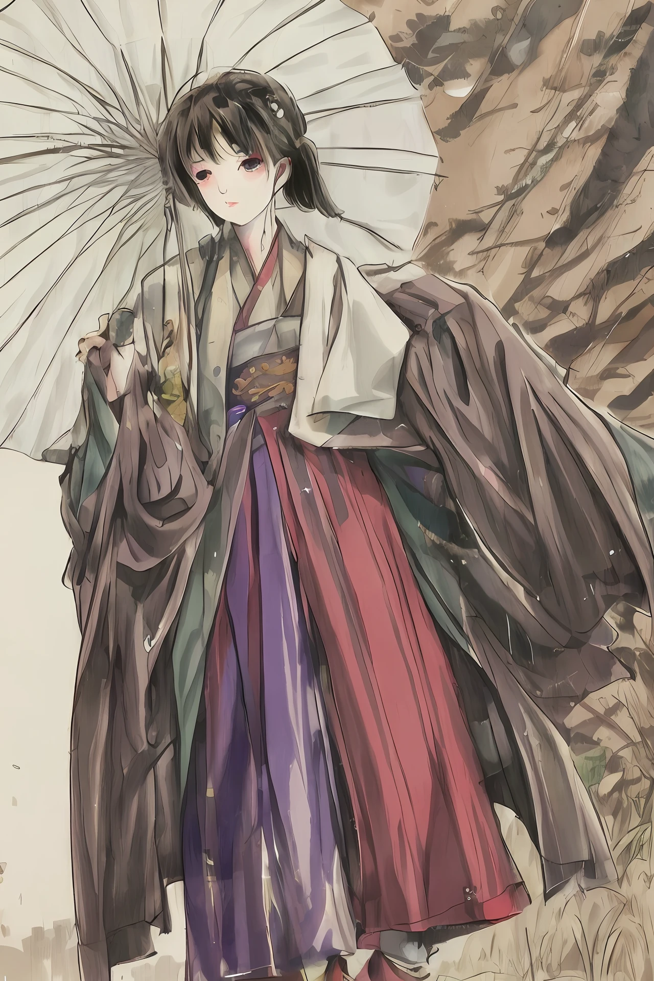 A teenager who moves forward against the wind and rain
High-quality images
strong,bravery,
male people,Handsome looking,
Wearing Hanfu,
On the roads of the countryside,