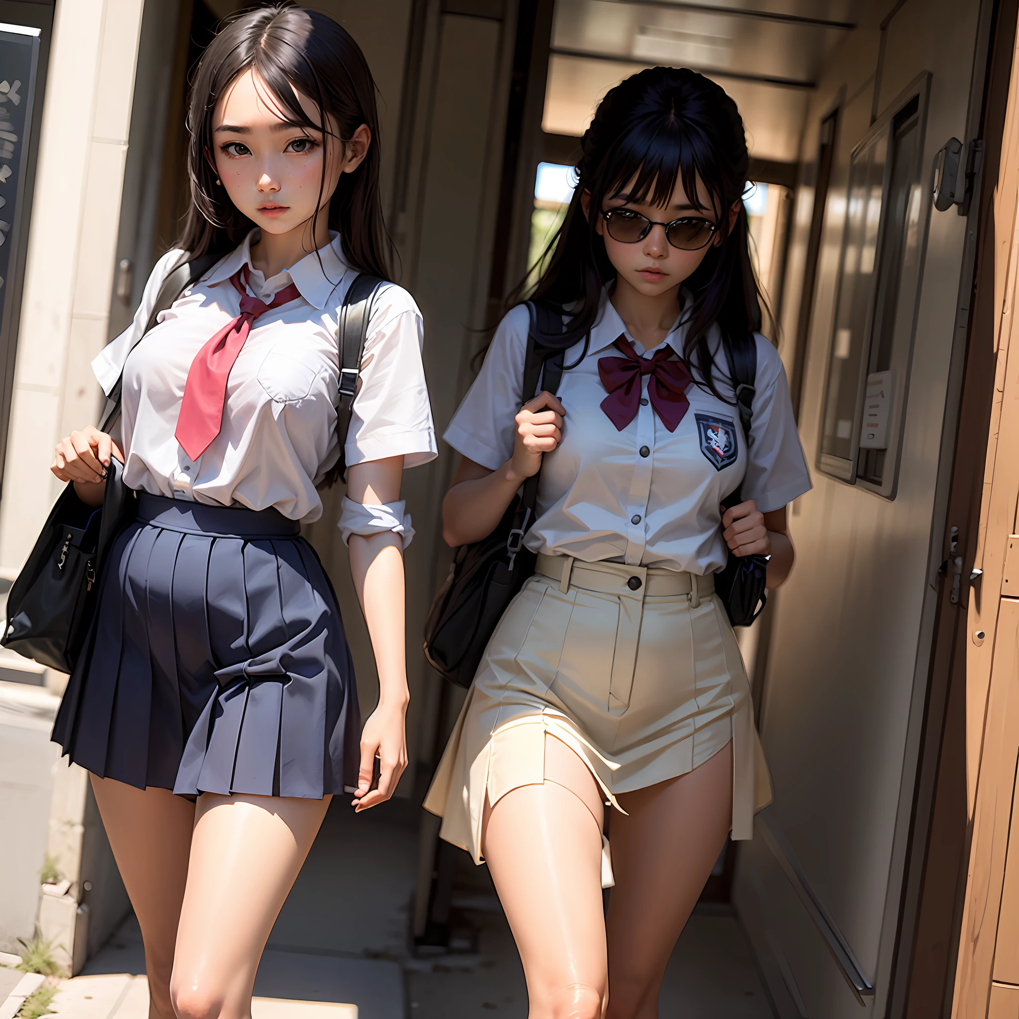 schoolgirls，komono， --auto