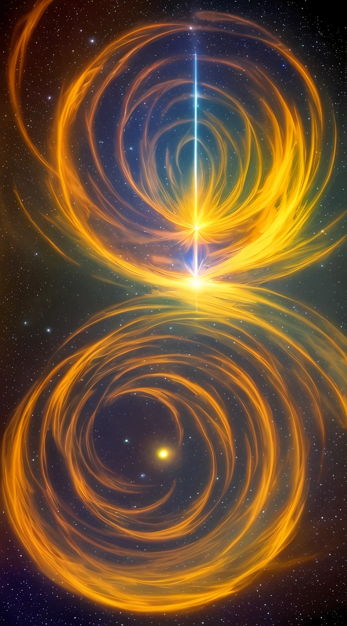 obra maestra, atmosfera cosmica, cinematografico, alta calidad, rayos de colores, ambiente espiritual, angel de luz, sagrado.