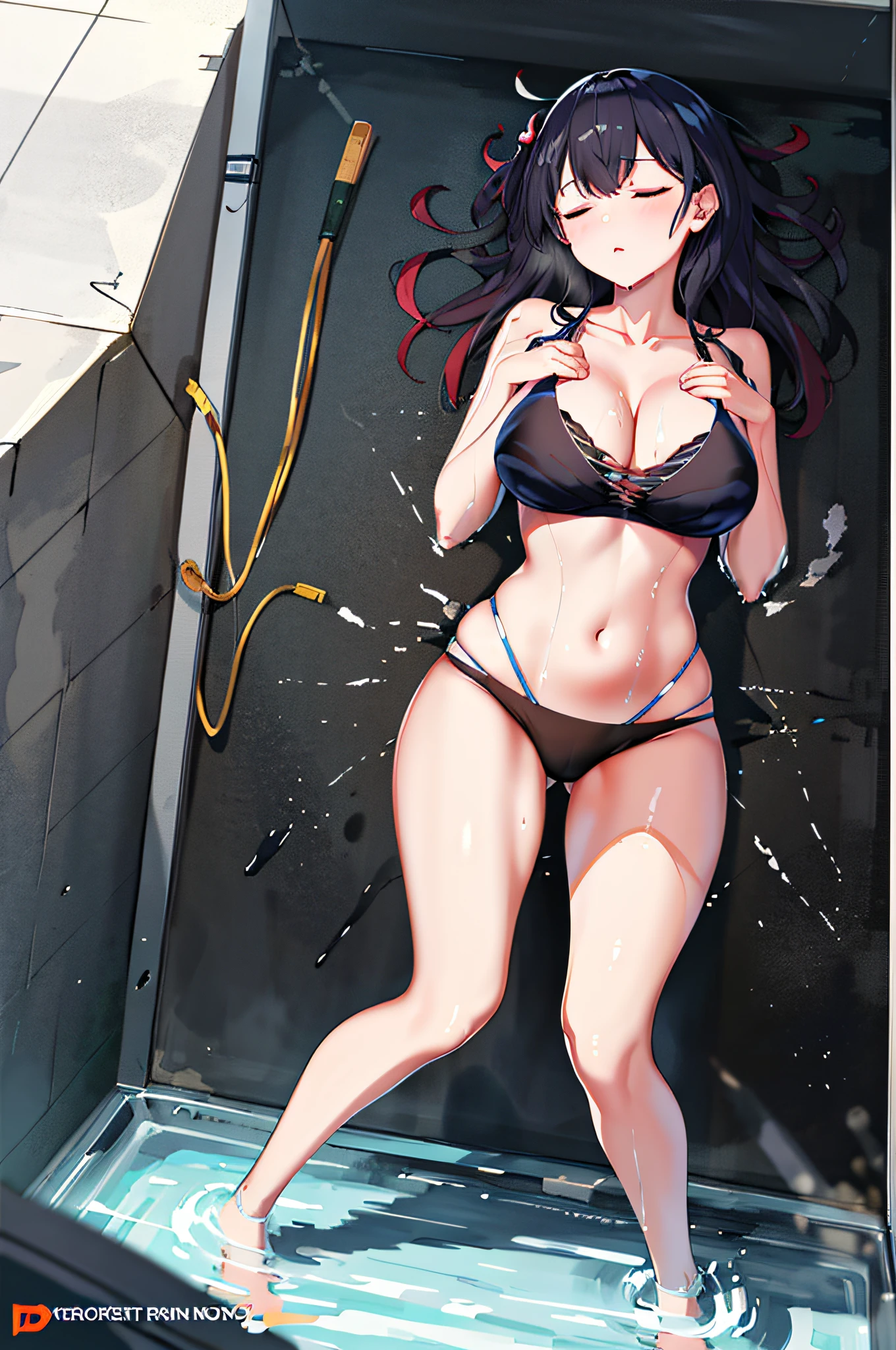 ((Sleeping little sister)), realisticlying, best quailty, (((((Light rope clothing: 1.5)))), ((Ultra high leg underwear)), (string)))), (Ultrathin)))), full bodyesbian, (Large breasts), (20 yrs), ((White laces: 1.5)), (Chest dew: 1.9)))), (Full body soaked: 1.8))))), (((((Open legs: 1.8))