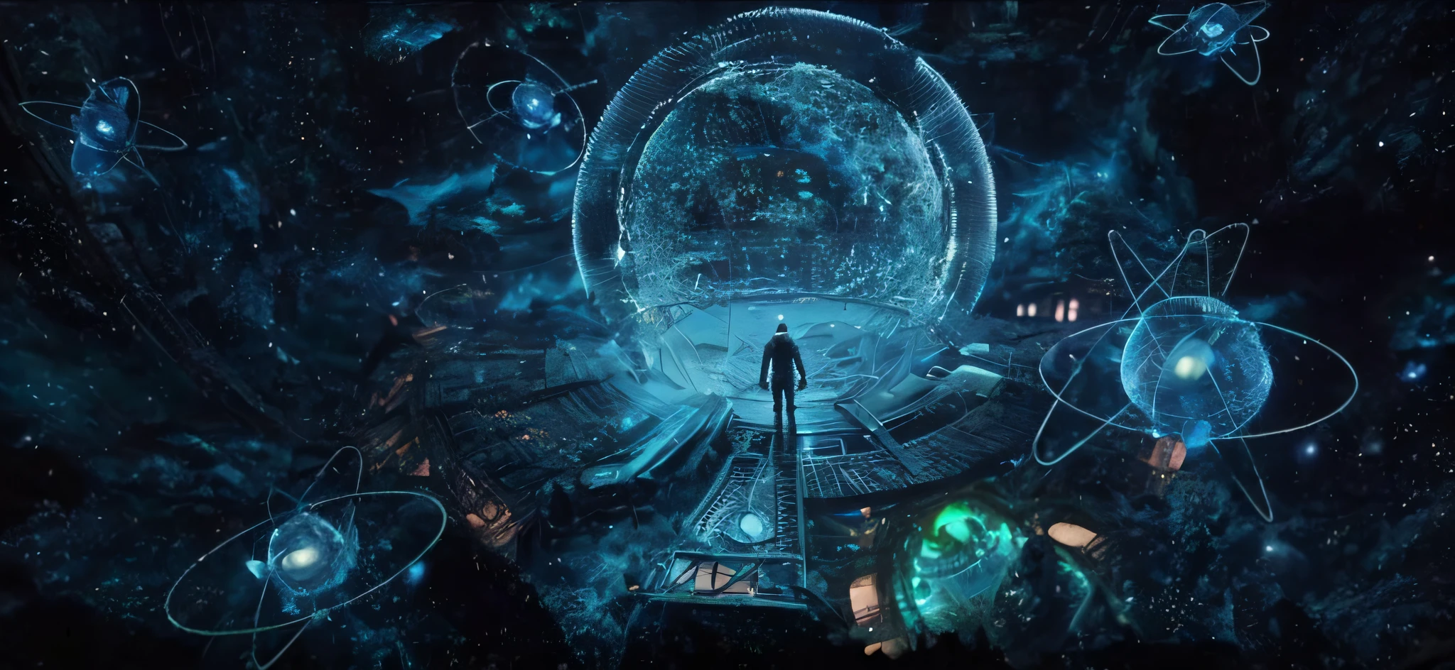 a close up of a person standing in front of a large object, depicted as a scifi scene, in a scifi movie, Epic sci-fi movie stills, Epic science fiction movie stills, prometheus alien engineering, sci - fi film still, sci - fi film still, from a 2 0 1 9 sci fi 8 k movie, films《Prometheus》Scene in