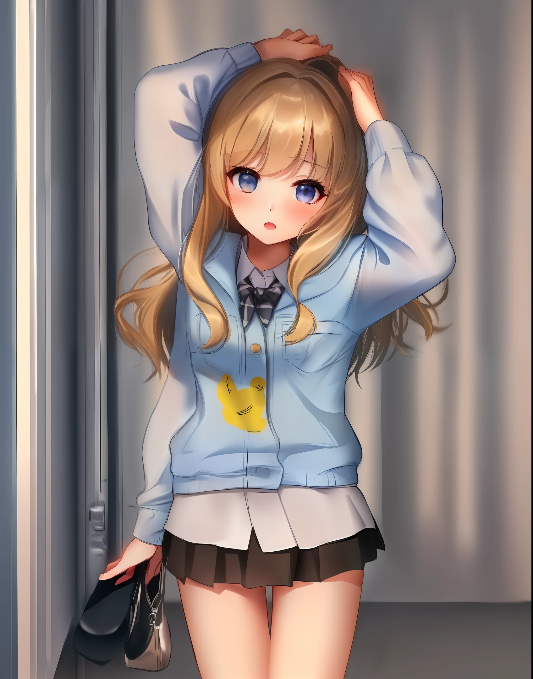 Pure,Beth,petite,lovly,short skirt,whaite hair,coquetry