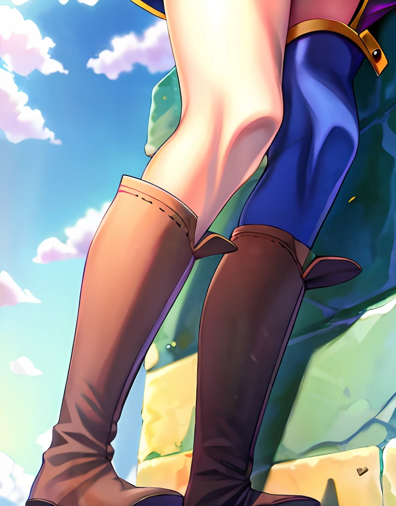 Kujo Jotaro girl,kneeboots,kneehigh,