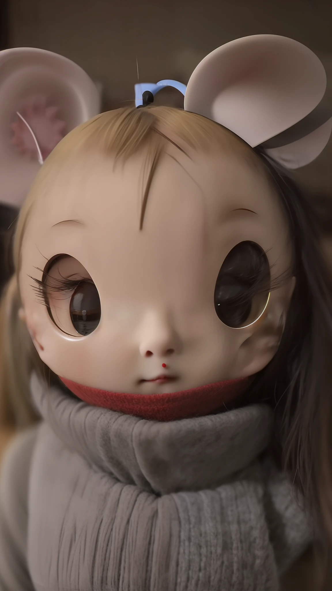 lovly,mouse,Big head and small body