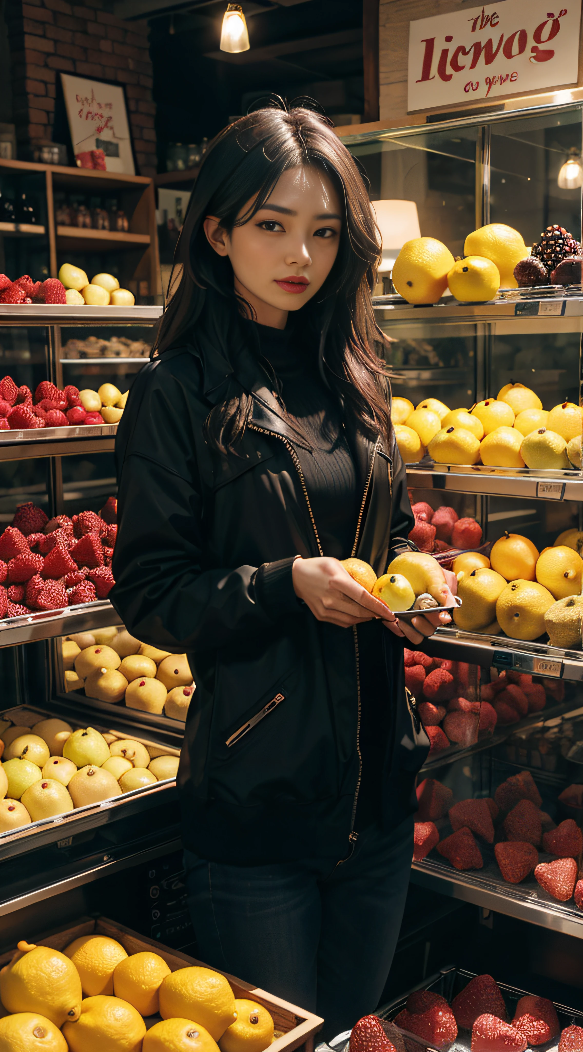 Michelle Ice City,glass,fruit shop,lemons