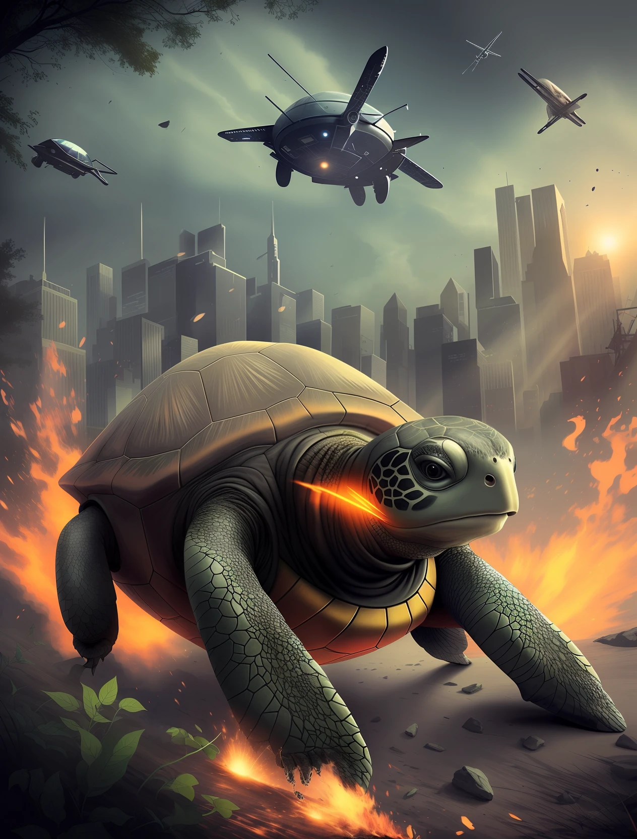 Turtle,Technologie,punk,Superheroes,off-world