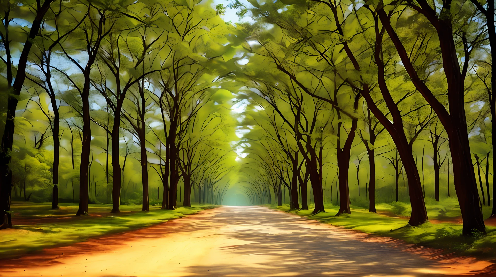 Generate a warm landscape photo of a weekend blessing