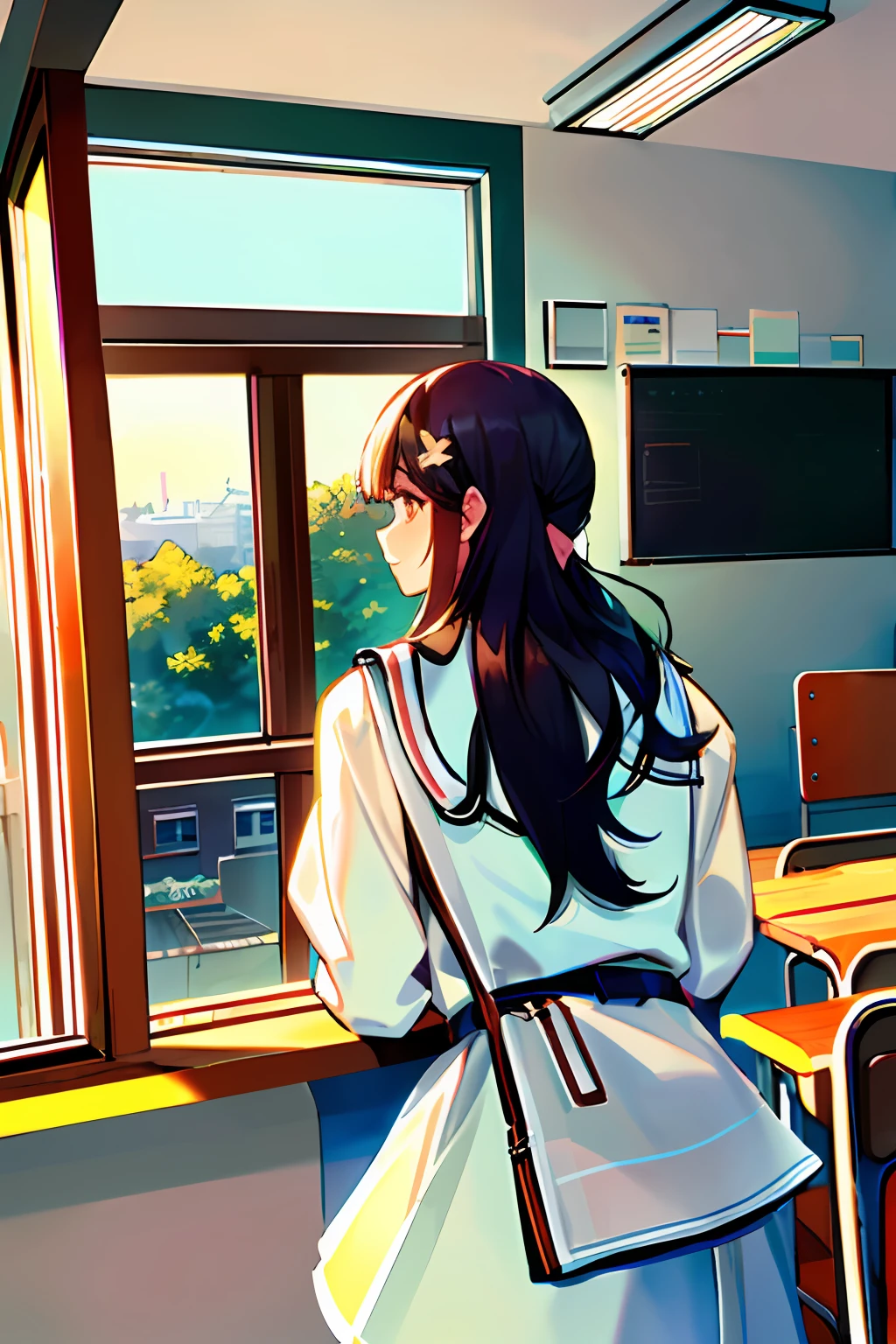 First-person perspective: In the classroom, your lesbian table looks at you affectionately,