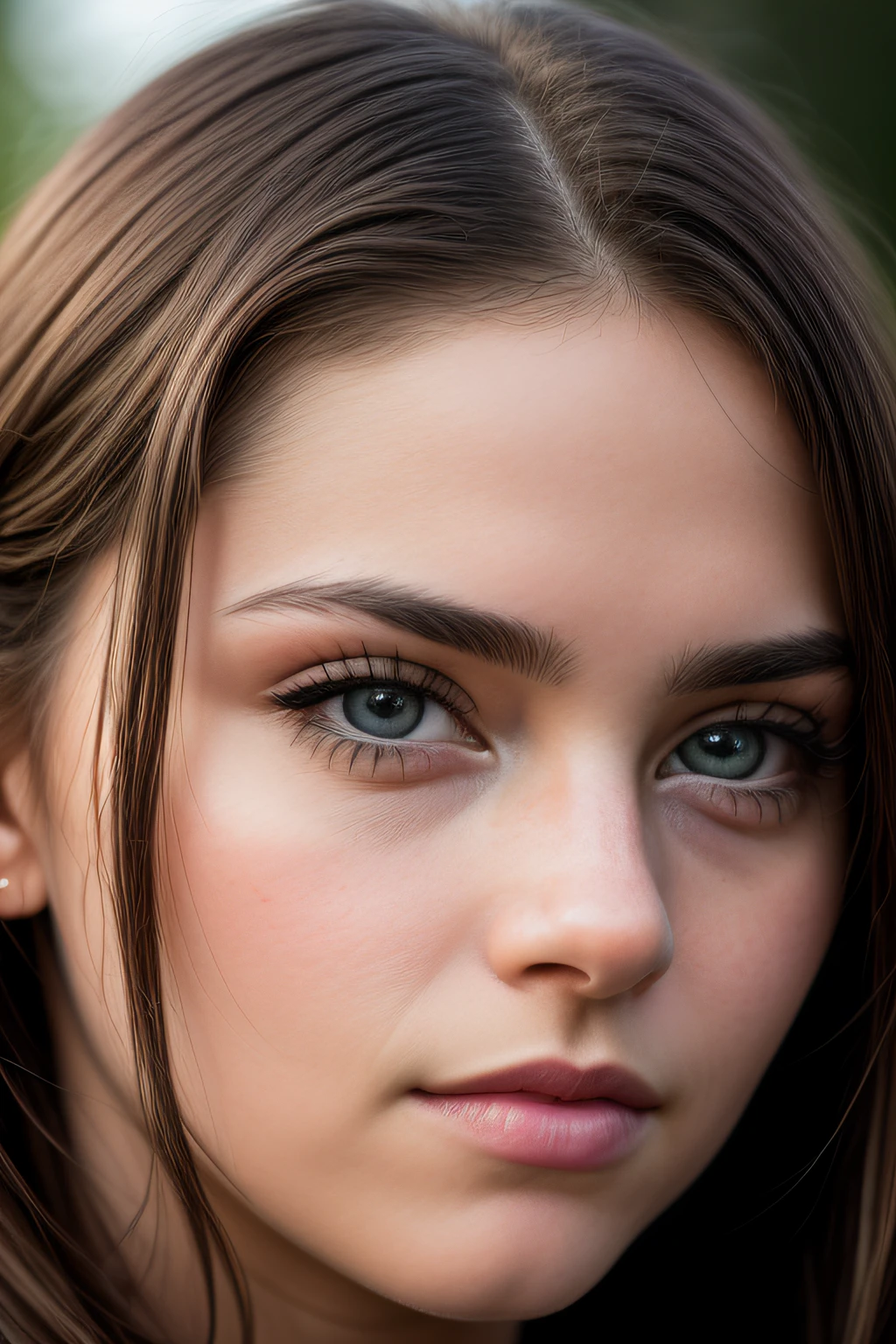 ((Close-up photo of the face)), (Black Eyes)), Beautiful (((20 years old)) female portrait photography, award-winning photography, top quality, portrait by Annie Leibovitz, Canon 5D Mark II, film, professional photography, (rich colors: 1.1), ultra-realistic and realistic texture, (Natural light: 1.1), (Canon EF 85mm f/1.4L USM), ultra detail, detail, Dramatic light, beautiful eyes for details, detailed skin, depth of field, raw photo, full resolution, high definition skin, detail, sharp focus, high resolution, high quality photo, braided hair,