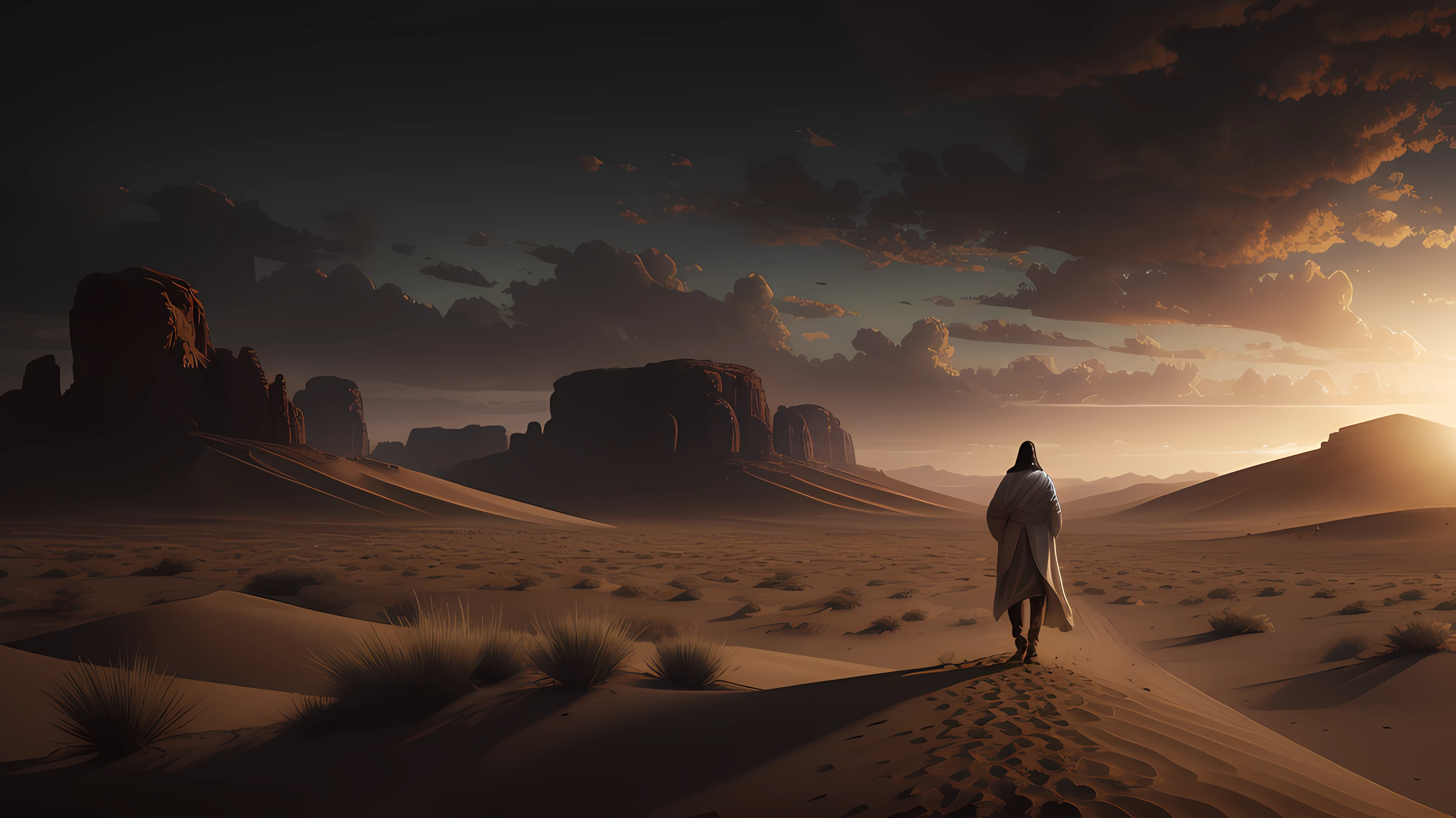 (best quality, masterpiece, Sister pink wedding dress+1.2, The male protagonist is indifferent+1.1, The desert is like fire+1.2, Canoe bridge+1.2, clock+1.1, Cheap bread+1.1, blood vess+1.1),Strong emotions are in trouble, His determination to guard his sister's walk was like a single-log bridge in the desert that could not be seen, Maybe there are no people to protect them,But with his indestructible heart,It's only five minutes to map it out of the lens of time