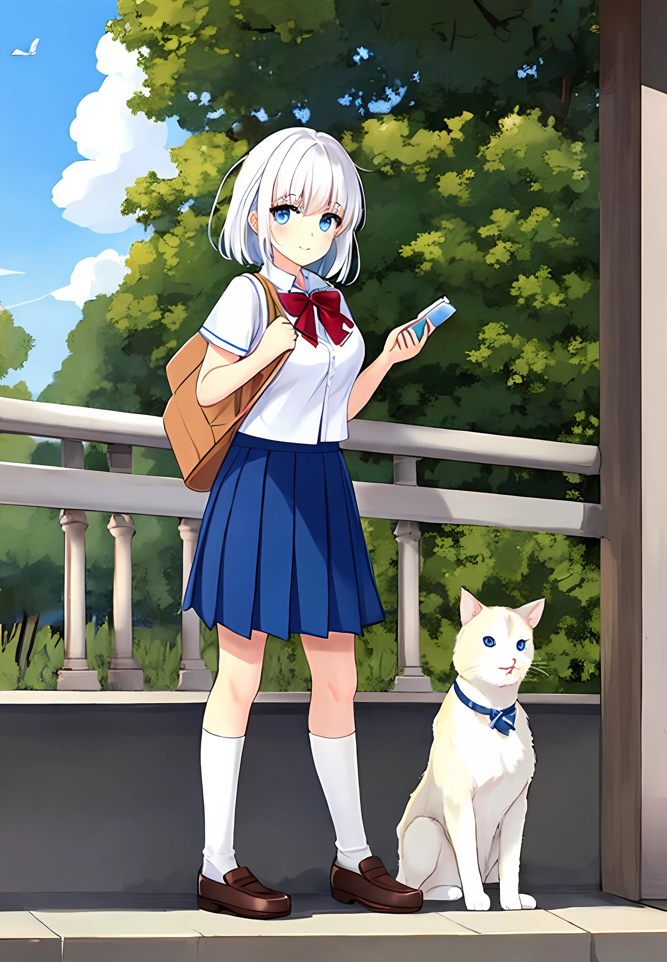 nakeness，schoolgirls，Europe，whitesocks，White hair，blue eyess，Need，超高分辨率